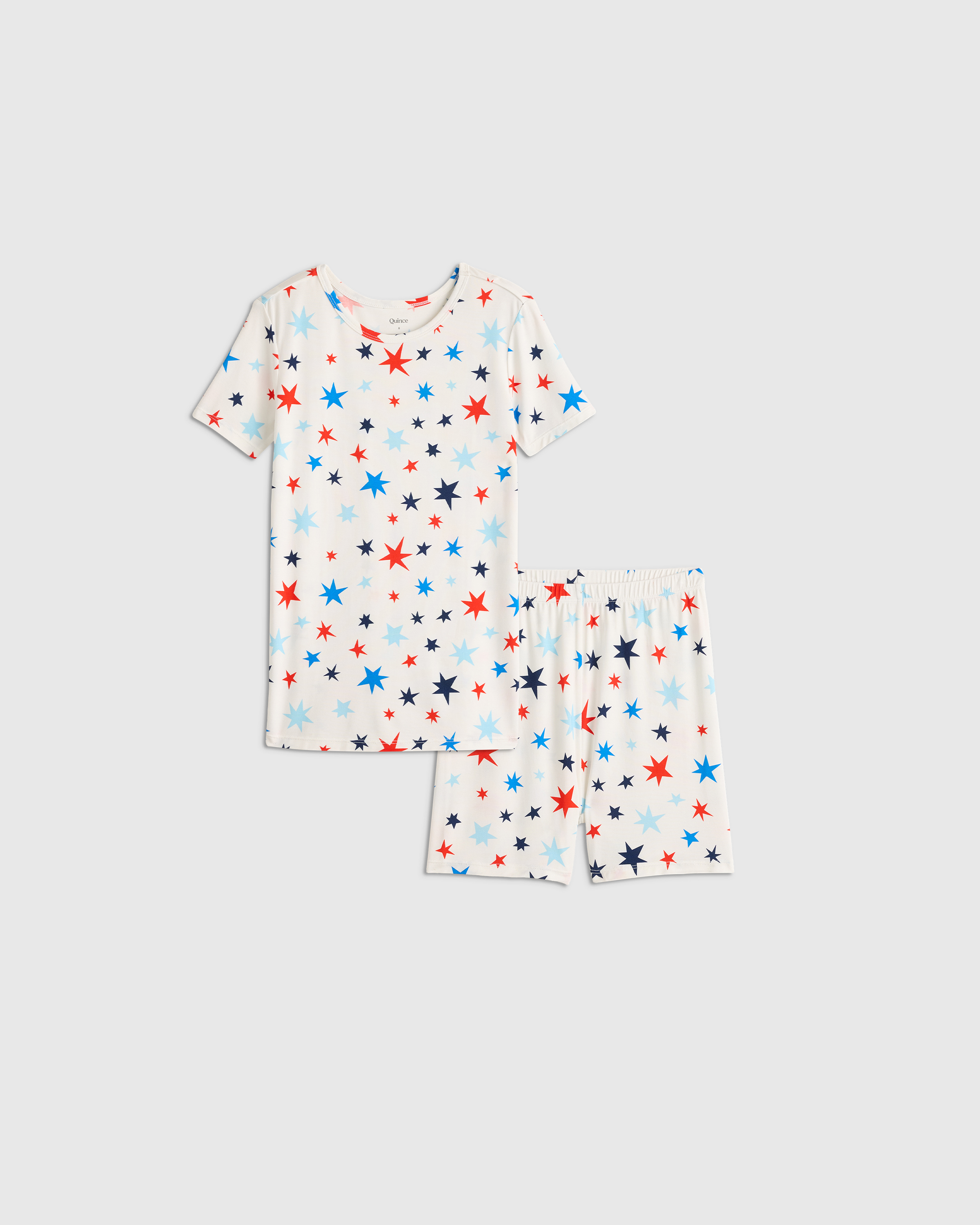 Star Burst Bamboo Short Sleeve and Shorts Pajama Set