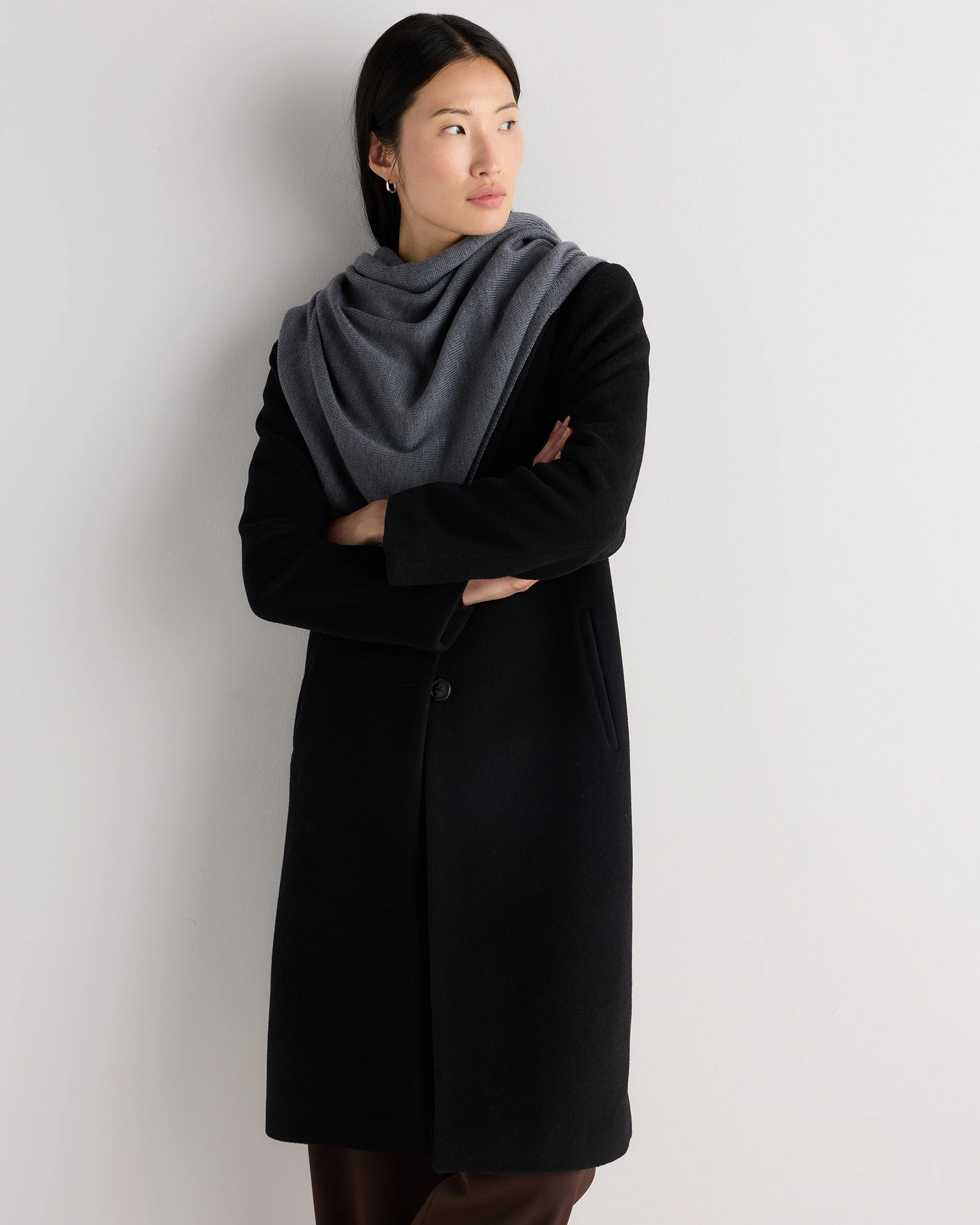100% Merino Wool Large Triangle Scarf