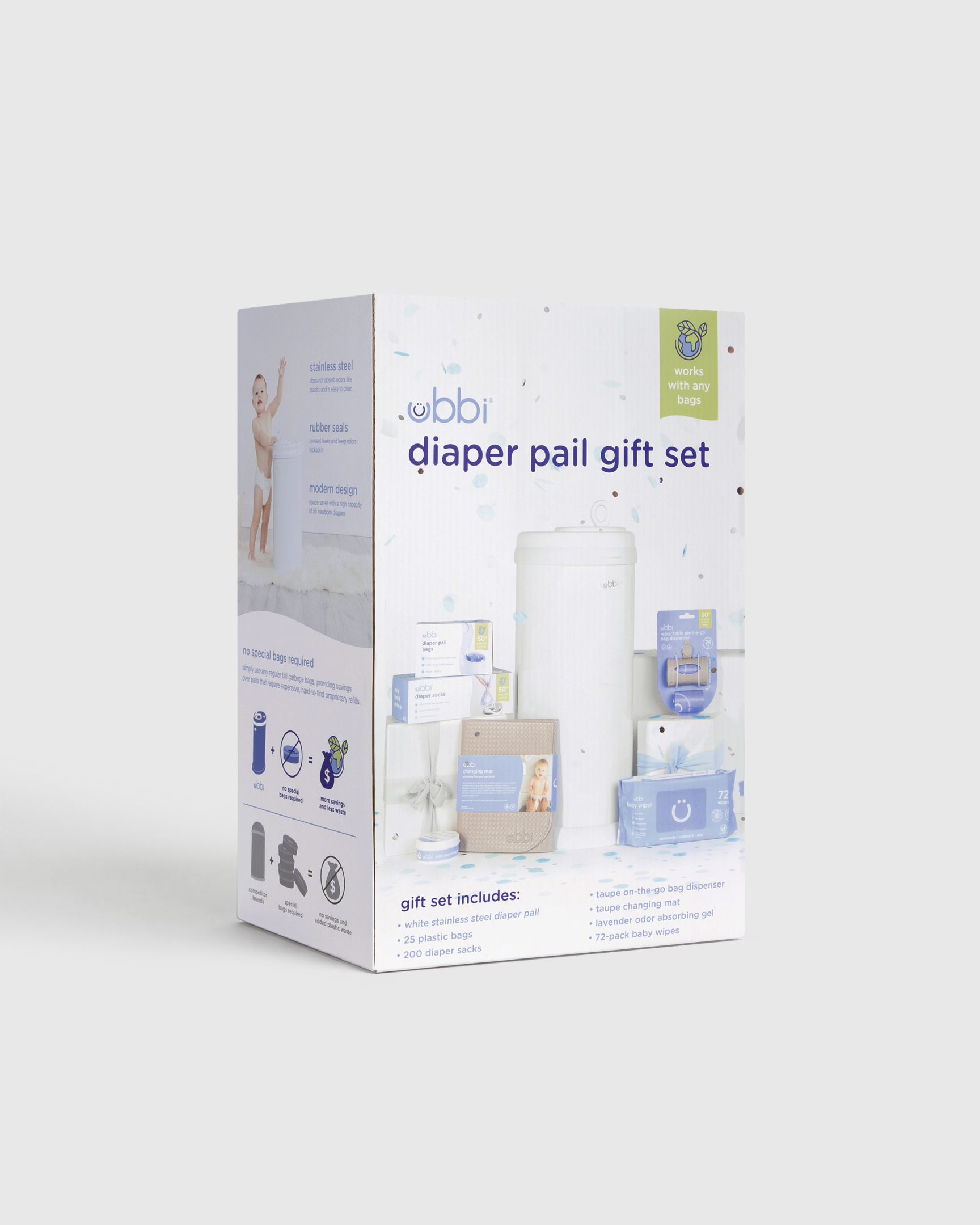 Ubbi Stainless Steel Diaper Pail - thumbnail 4