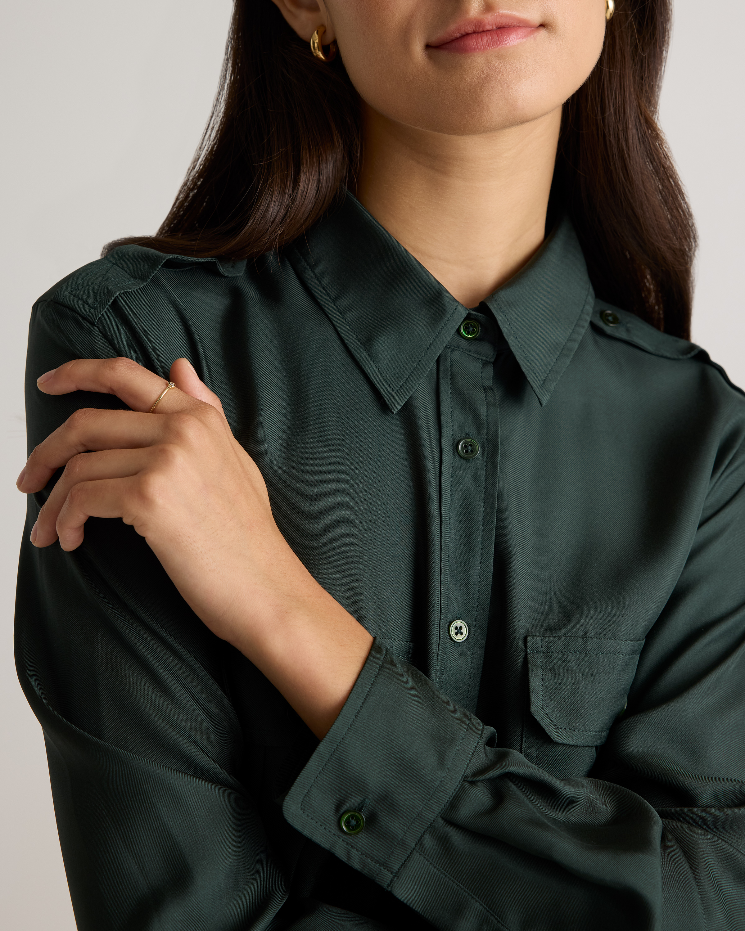princess leia green dress Boden Women's Mae Linen Blend Shirt Dress in Green main image 1