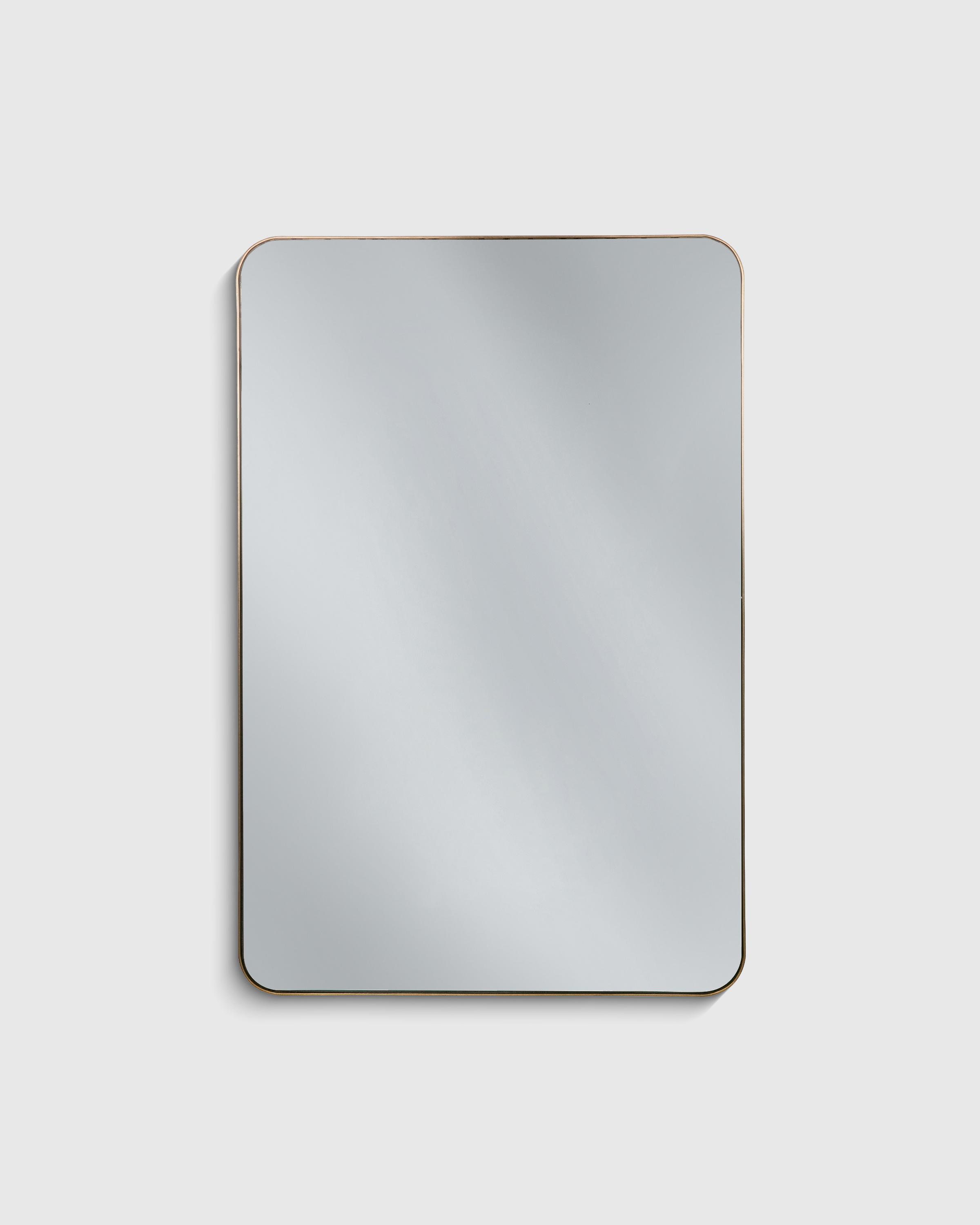 Gold Metal Frame Rectangle Metal Framed Wall Mirror