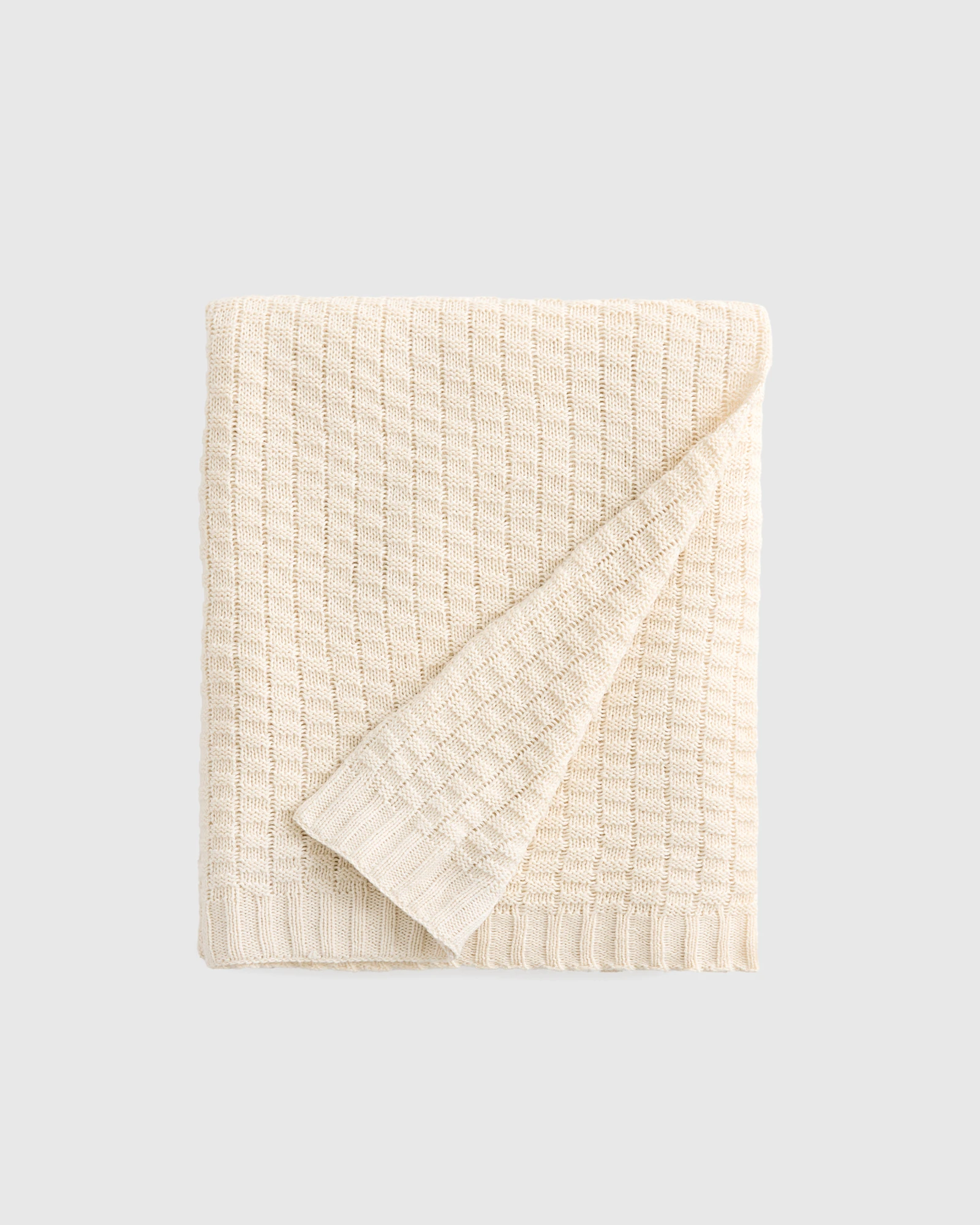 Cotton Cashmere Knit Blanket
