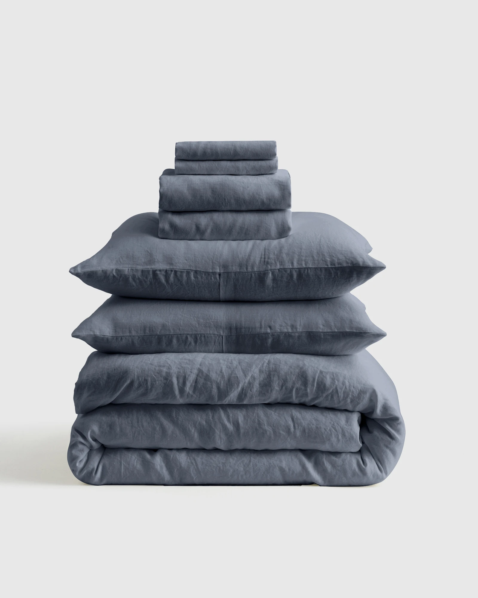 European Linen Deluxe Bedding Bundle - Queen - Nightfall