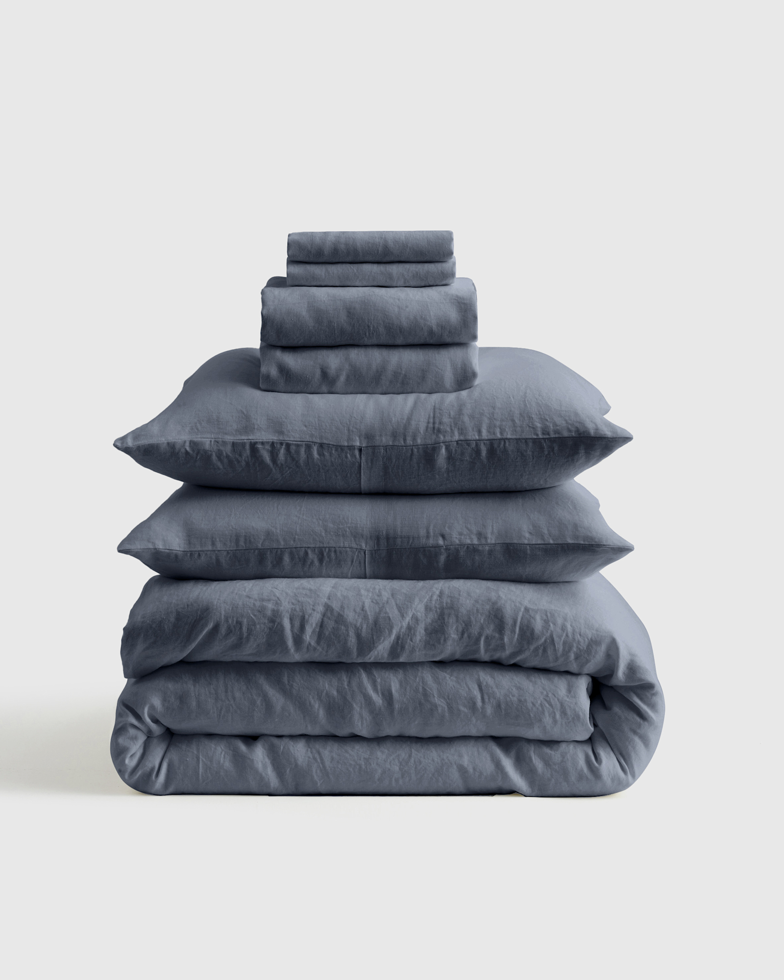 European Linen Deluxe Bedding Bundle - Queen, Nightfall