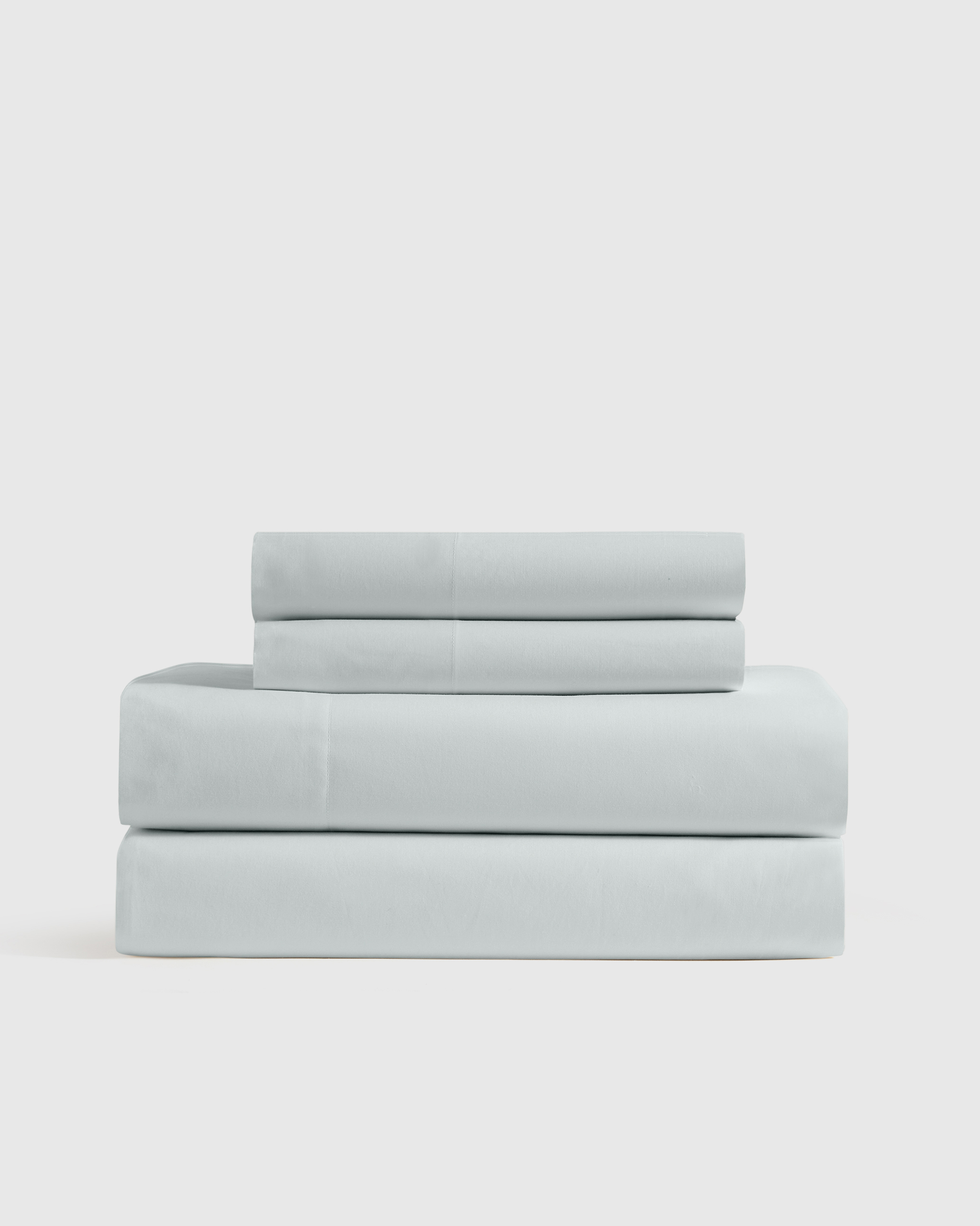 Mist Organic Crisp Percale Sheet Set
