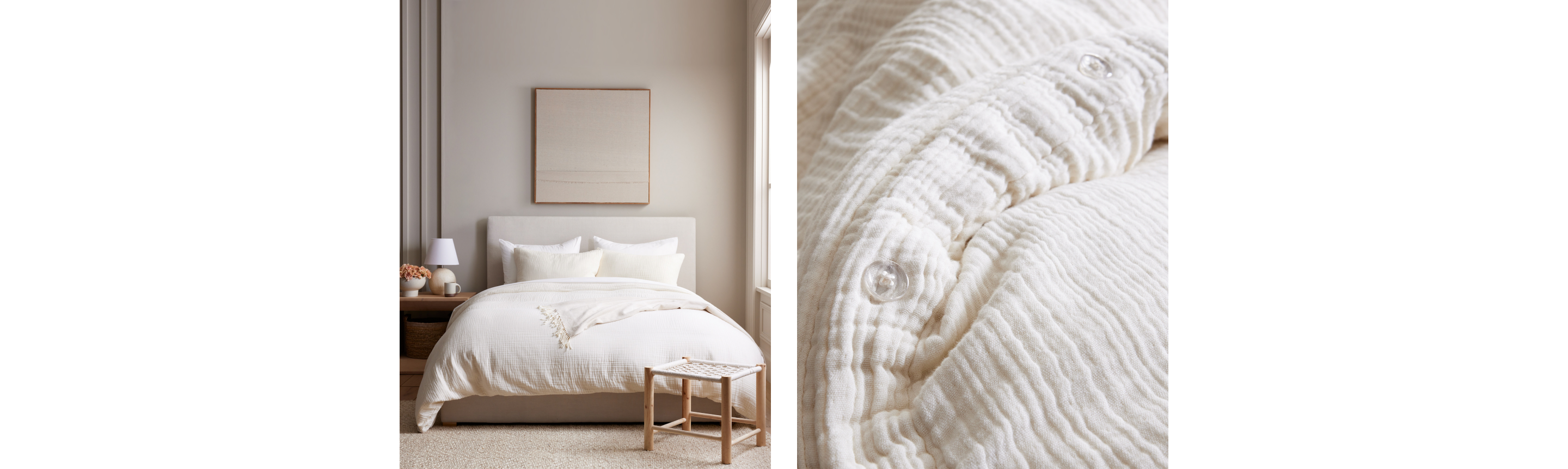 Cotton Gauze Bedding: The Lightest Cotton You Can Sleep Under | Quince ...