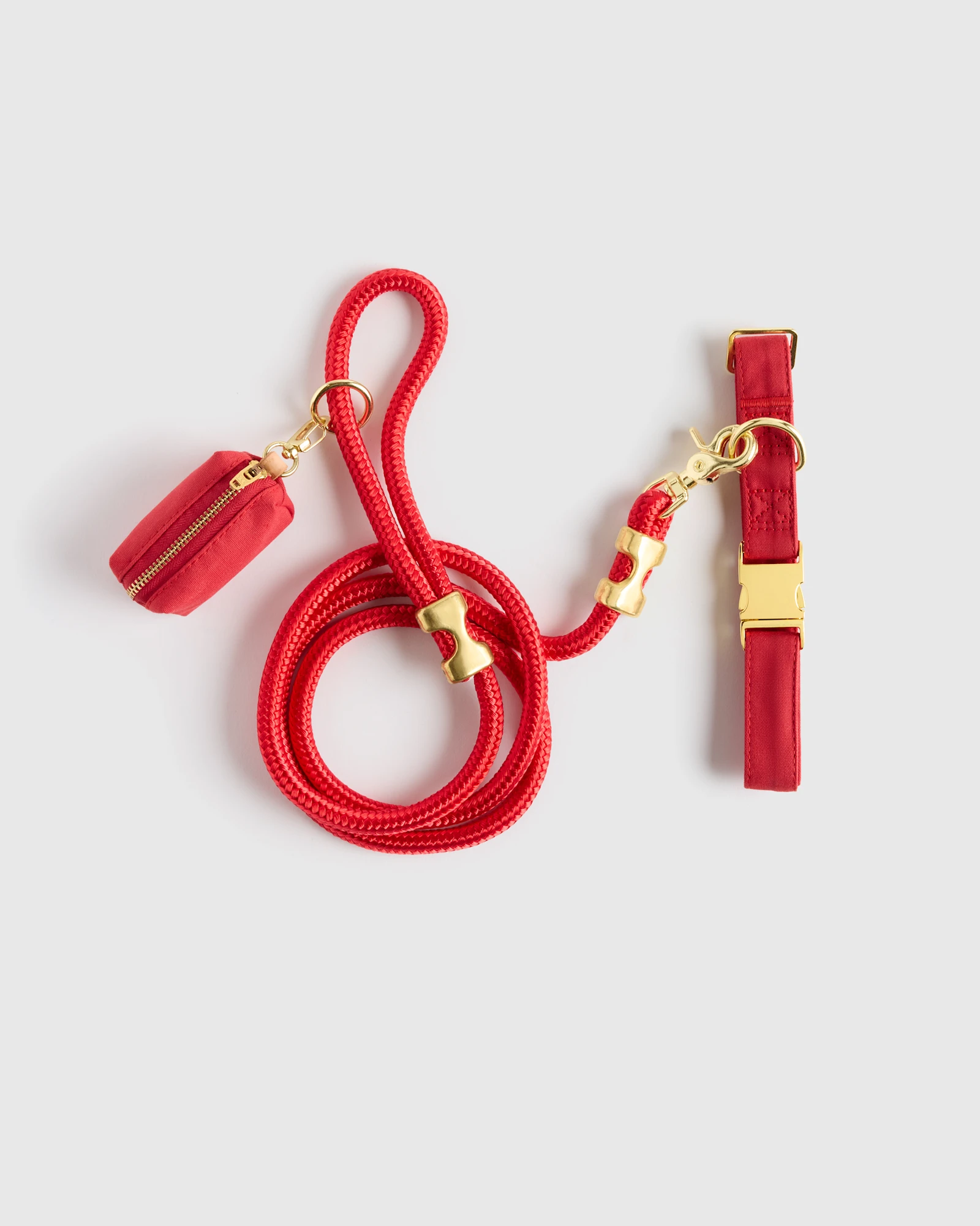 100% Cotton-Wrapped Nylon Dog Collar Walk Kit
