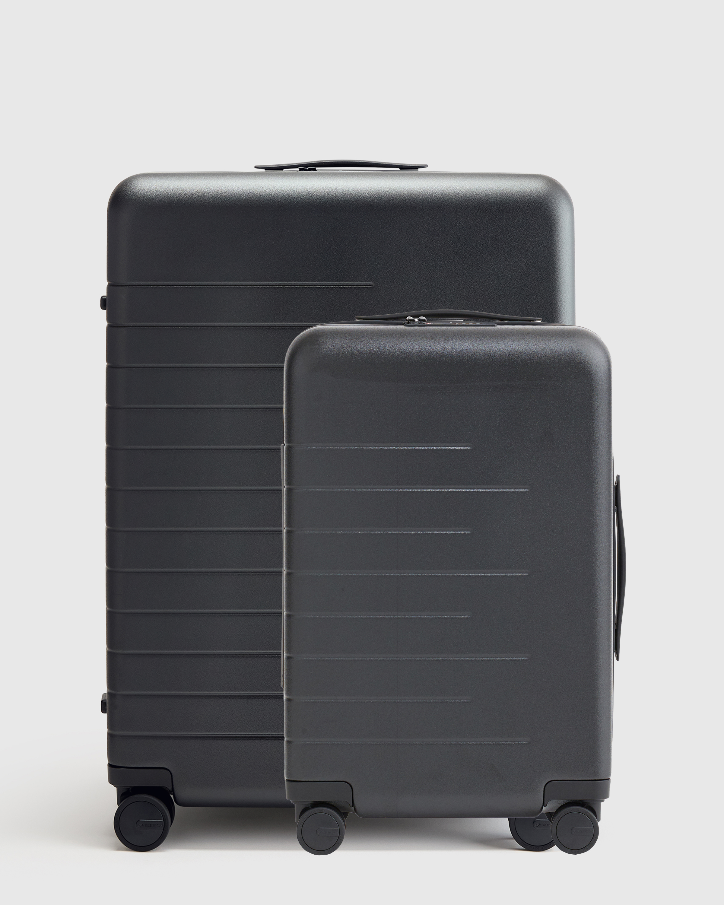 Quince Expandable Carry-on & Large Check-in Suitcase Bundle In Black