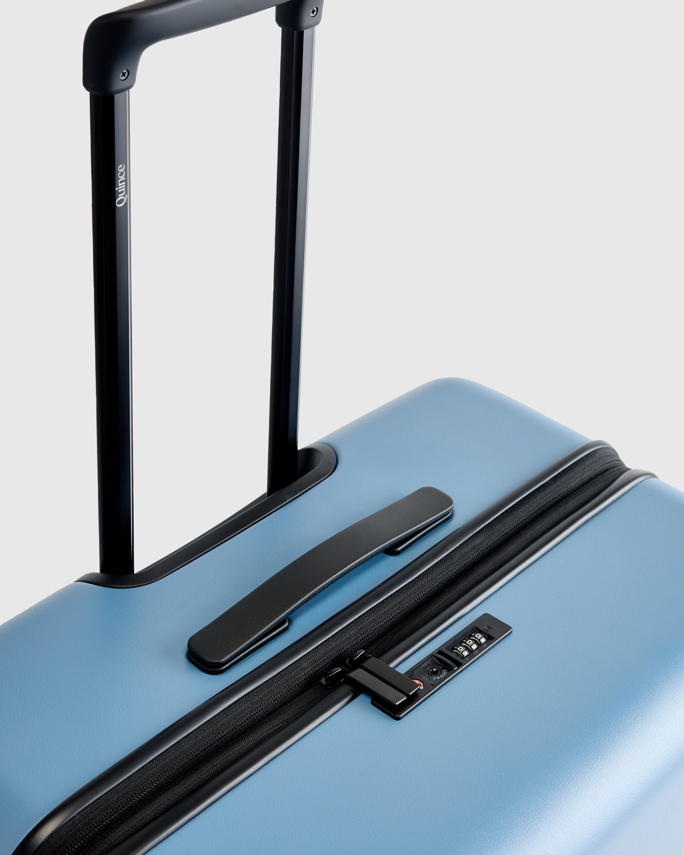 Expandable Large Check-In Suitcase in Blue