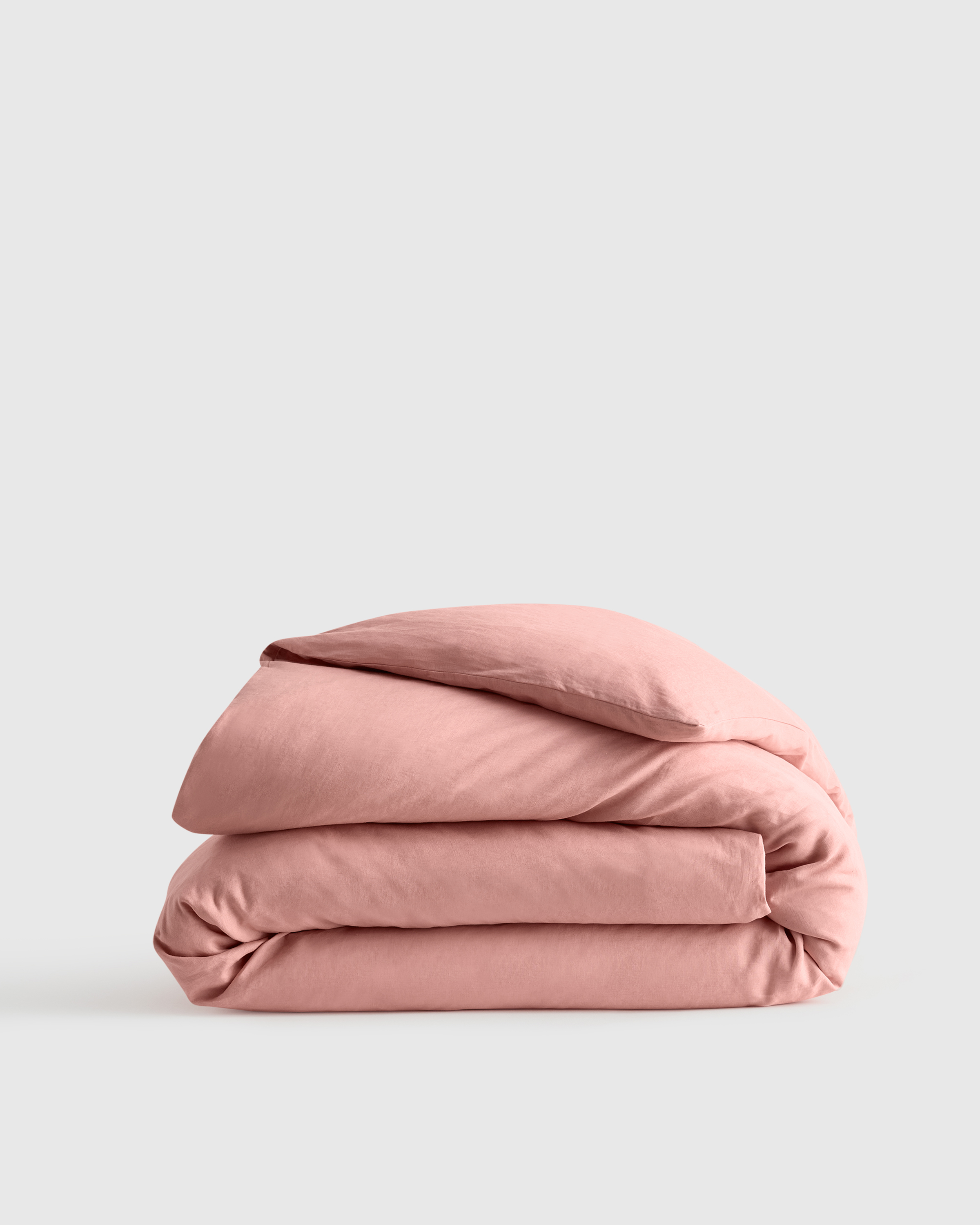 Rose European Linen Duvet Cover