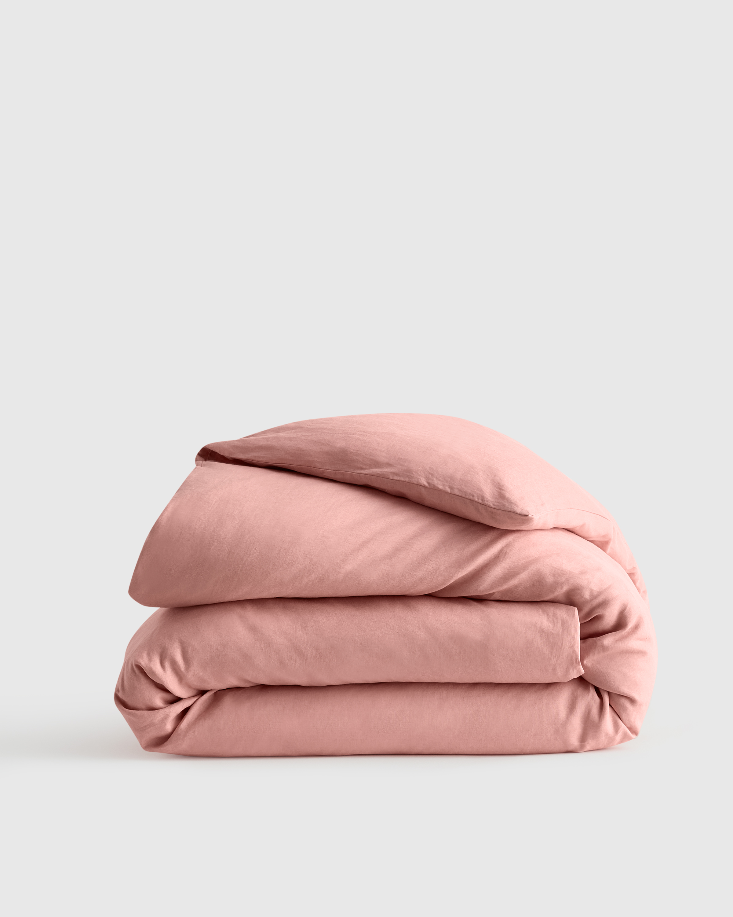 Rose European Linen Duvet Cover