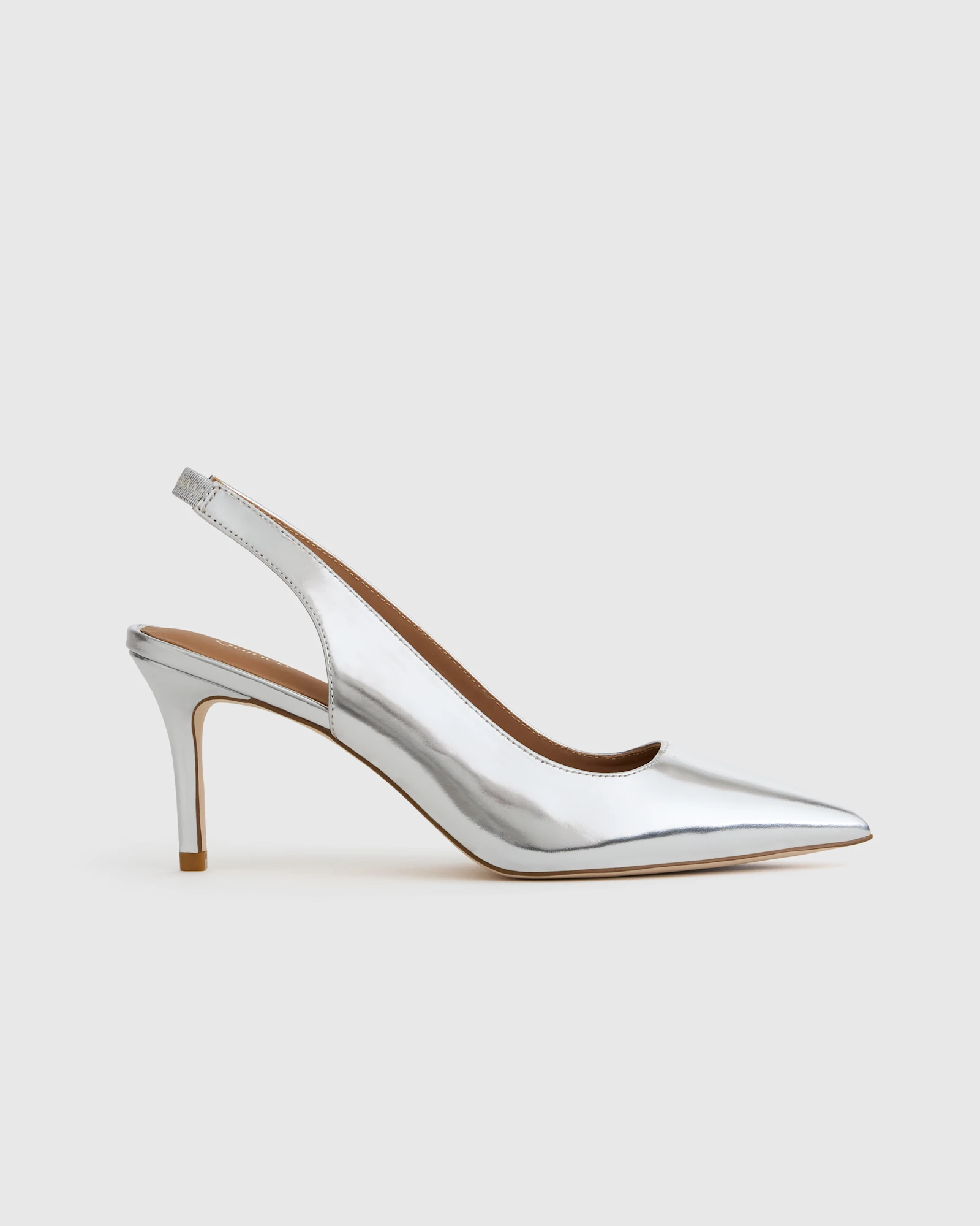 Italian Leather Slingback 75mm Heel