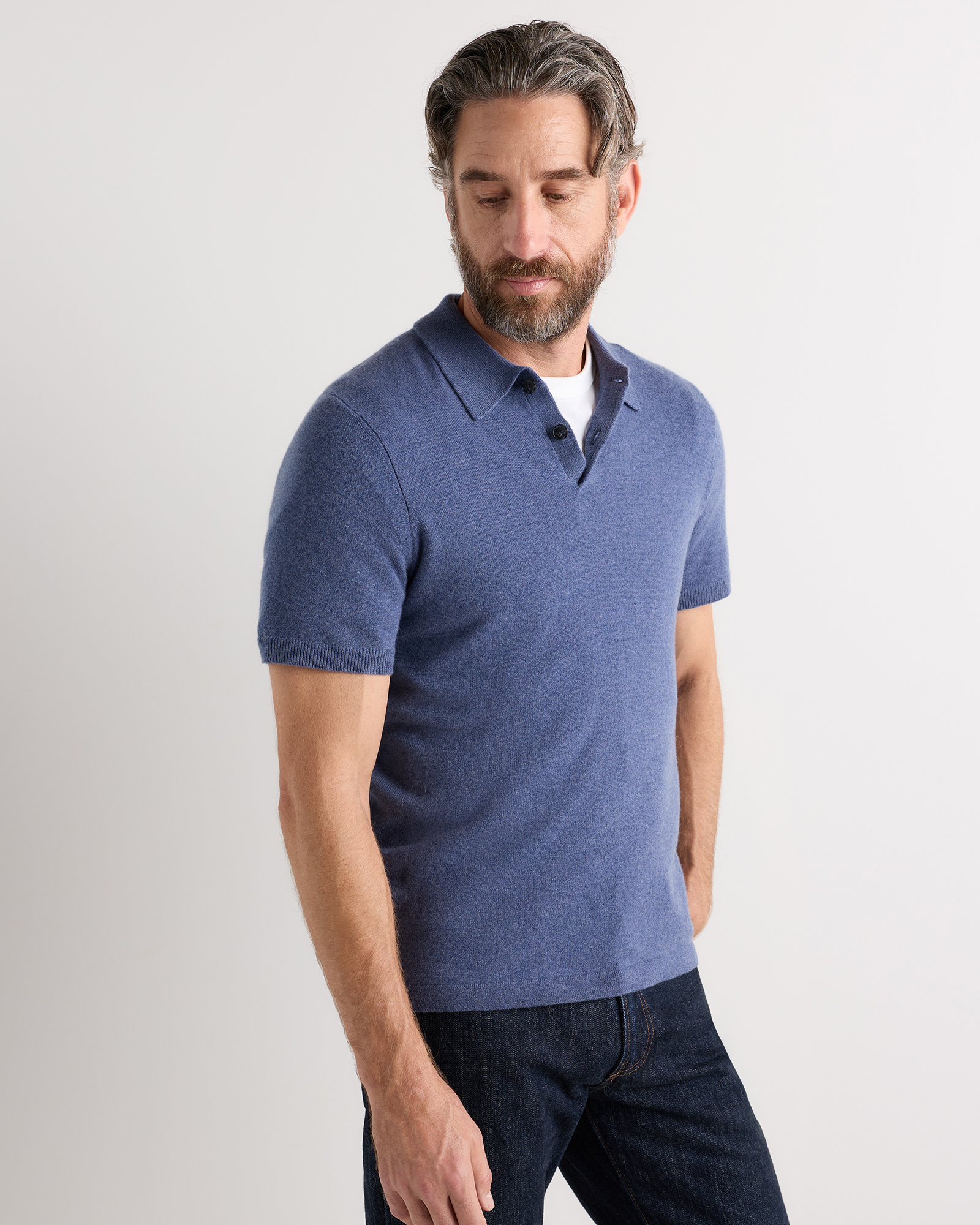 cash&barba 25AW トップス Mongolian cash&barbaから、スタイリストの三田真一氏とのコラボレーションモデル POLO Cashmere トップス