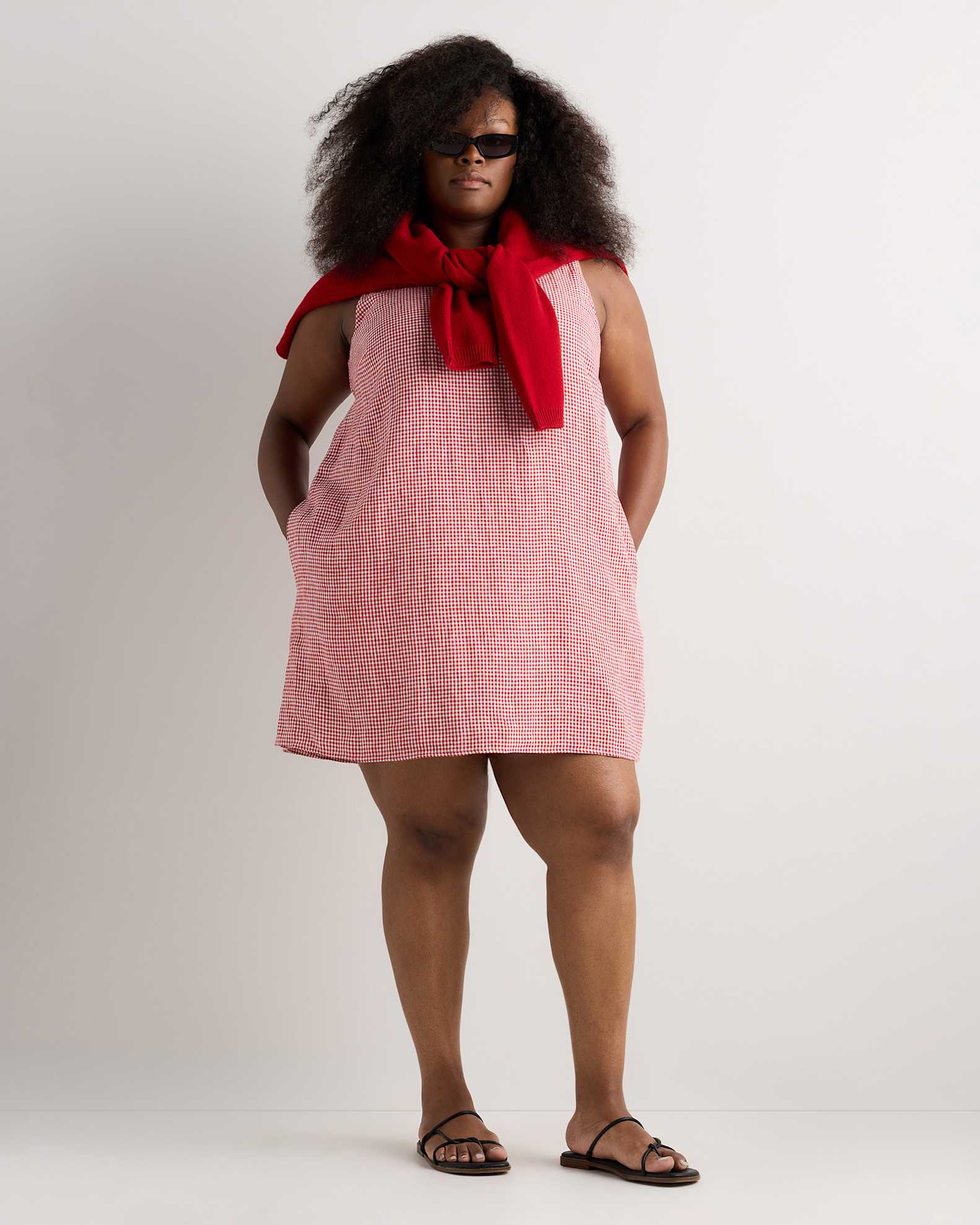 red tank mini dress Red Double-Lined Active Tank Mini Dress M