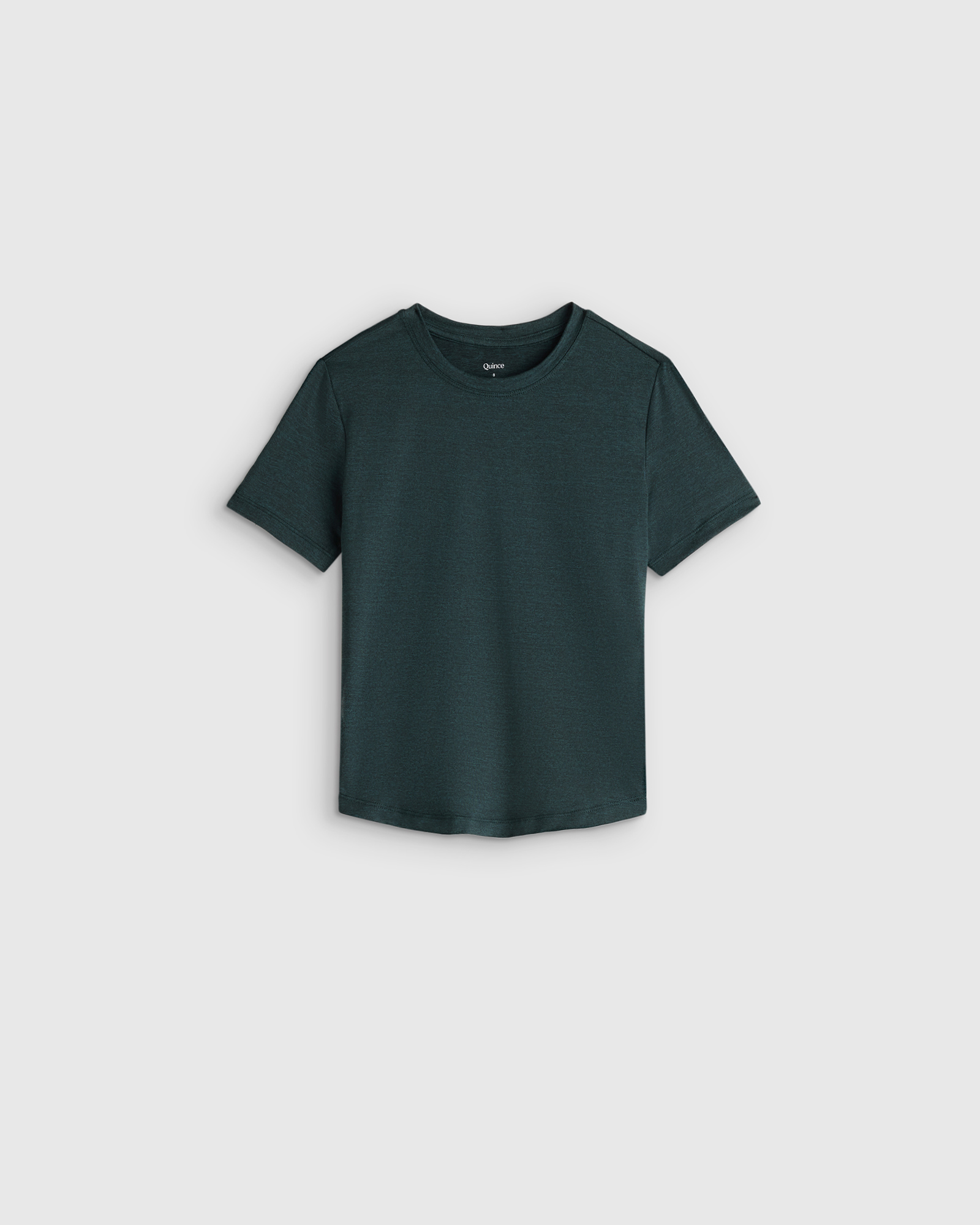 Heather Green Girls Flowknit Breeze Tee