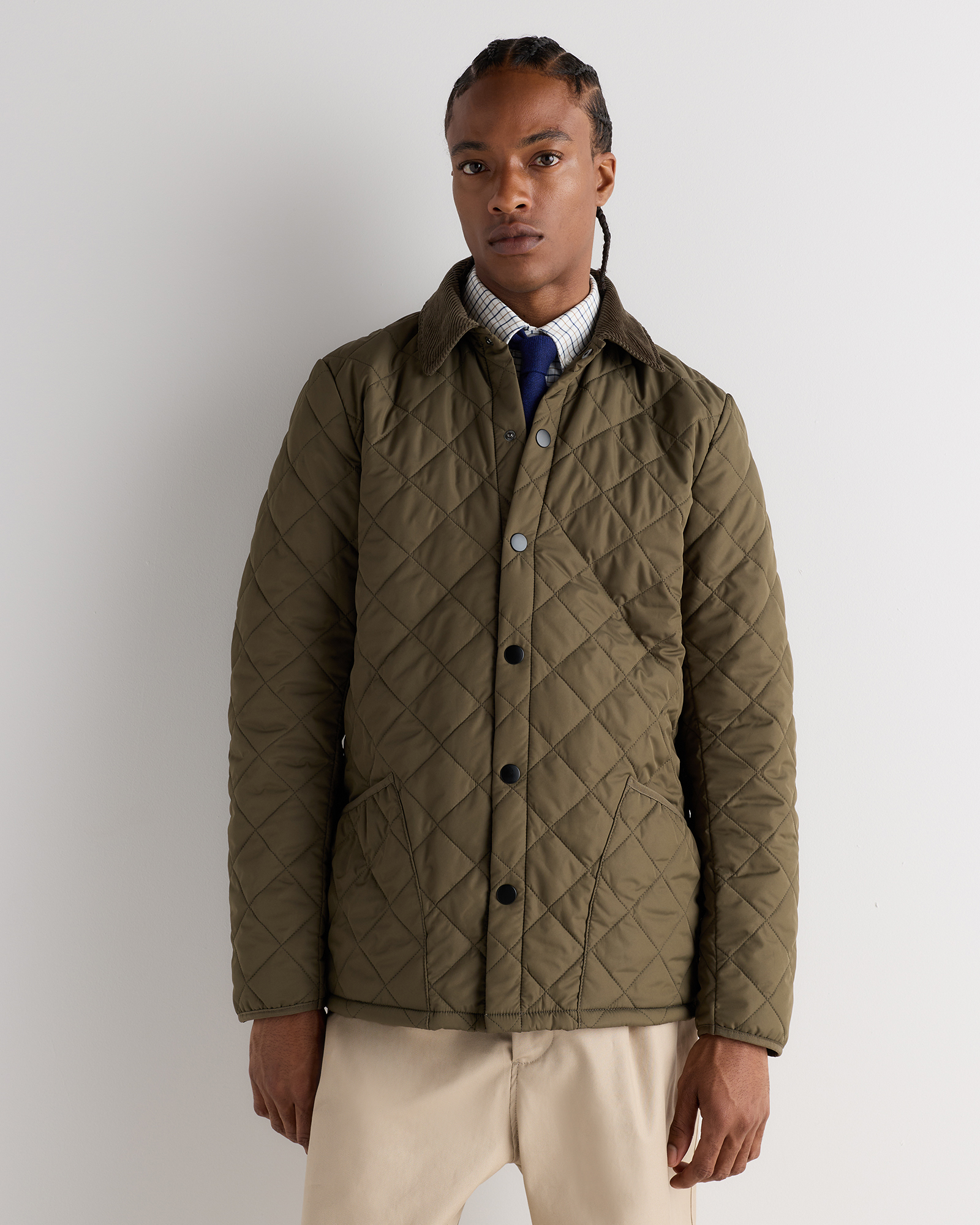 Bronze Olive Featherless Quilted Jacket