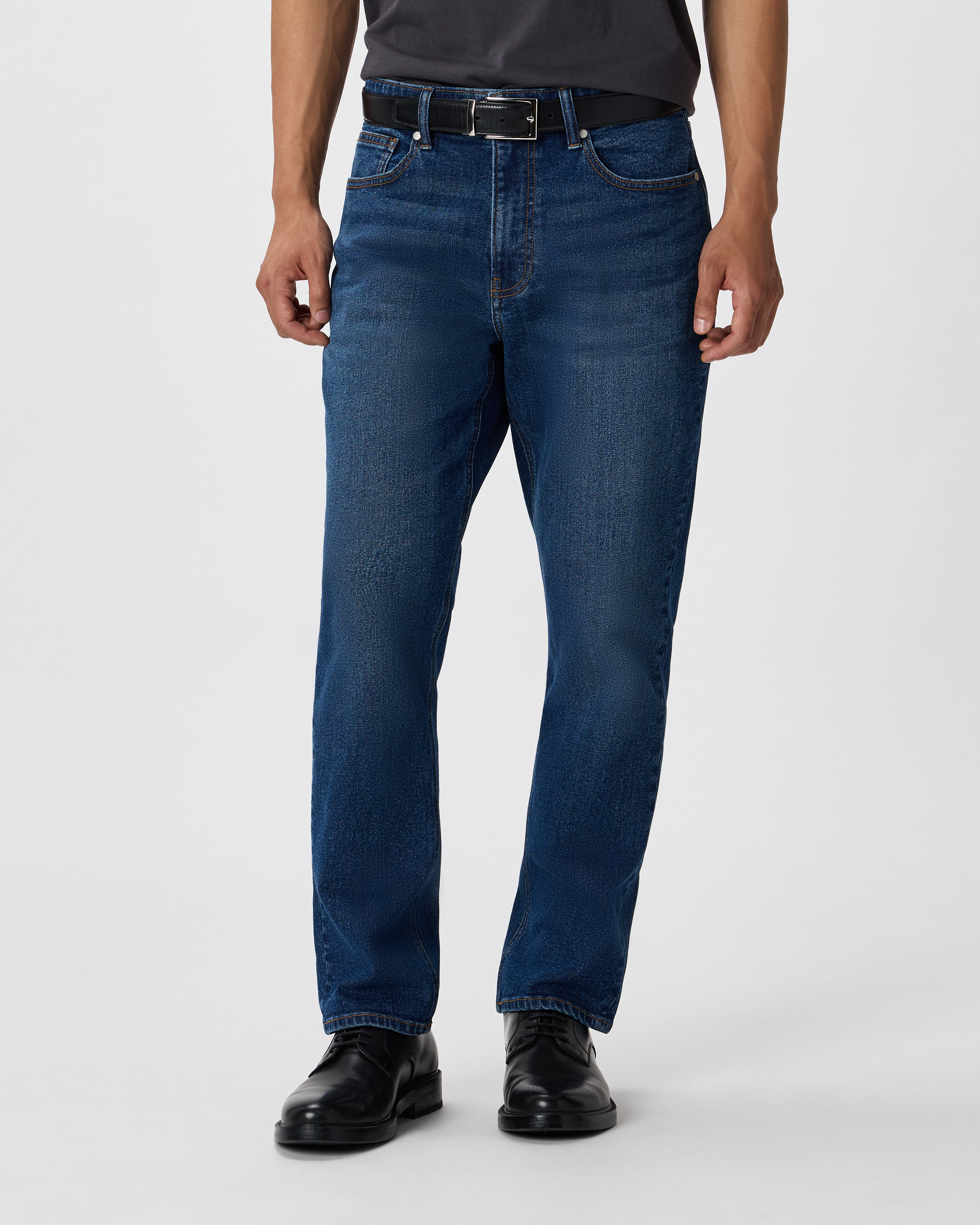 Dusk Blue Warren Stretch Athletic Tapered Jeans