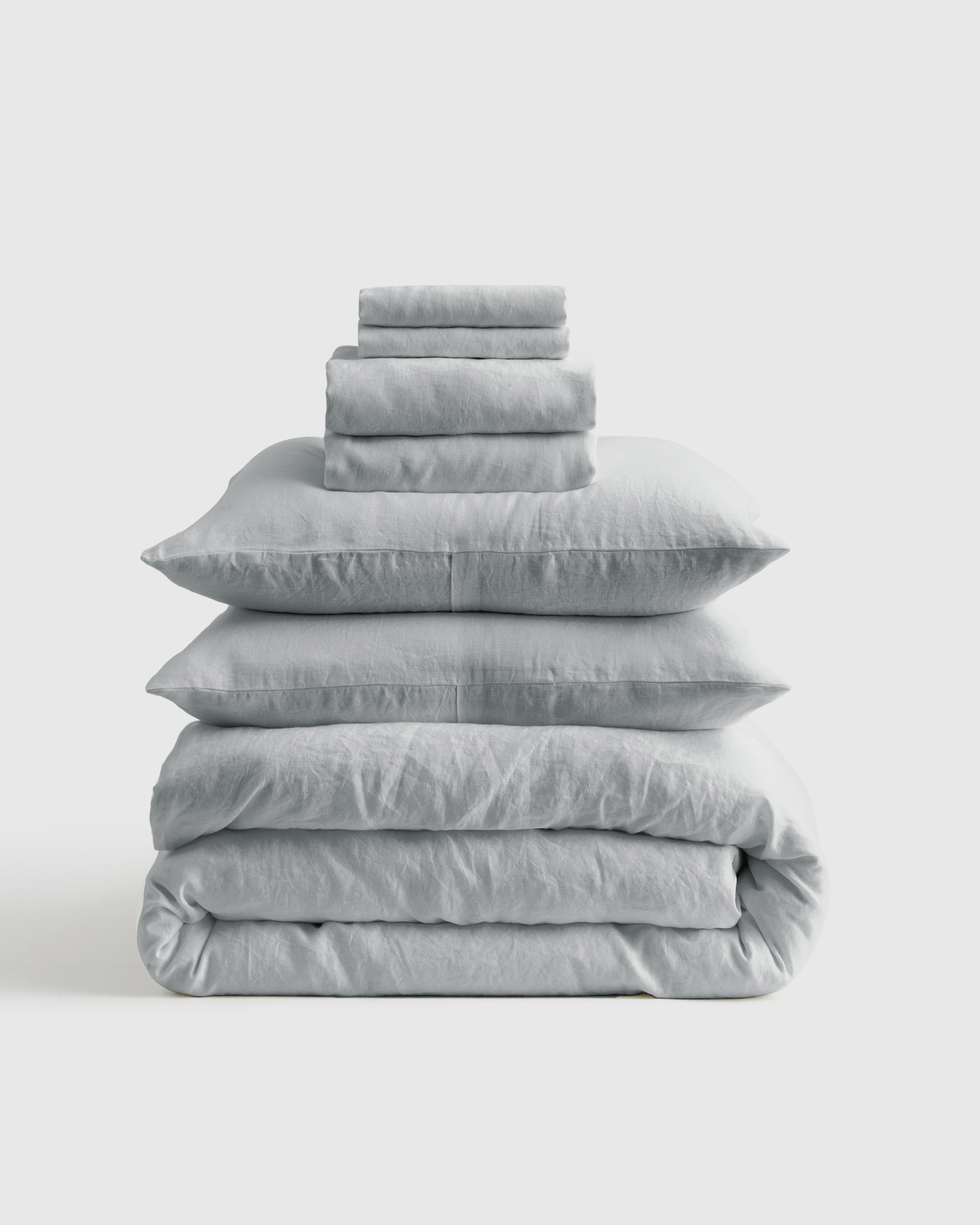 Mist European Linen Deluxe Bedding Bundle