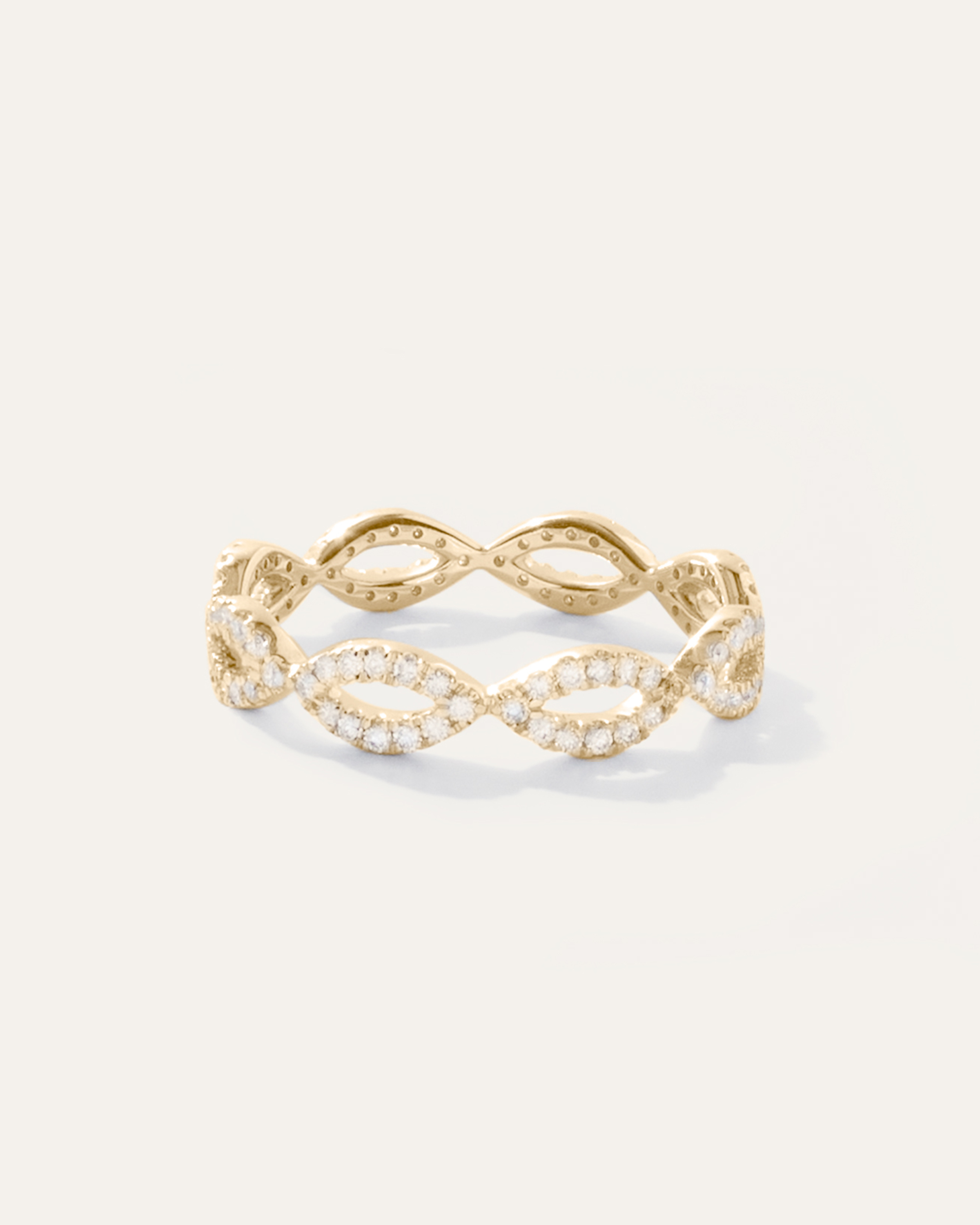 14k Gold Infinity Band Ring main image 1