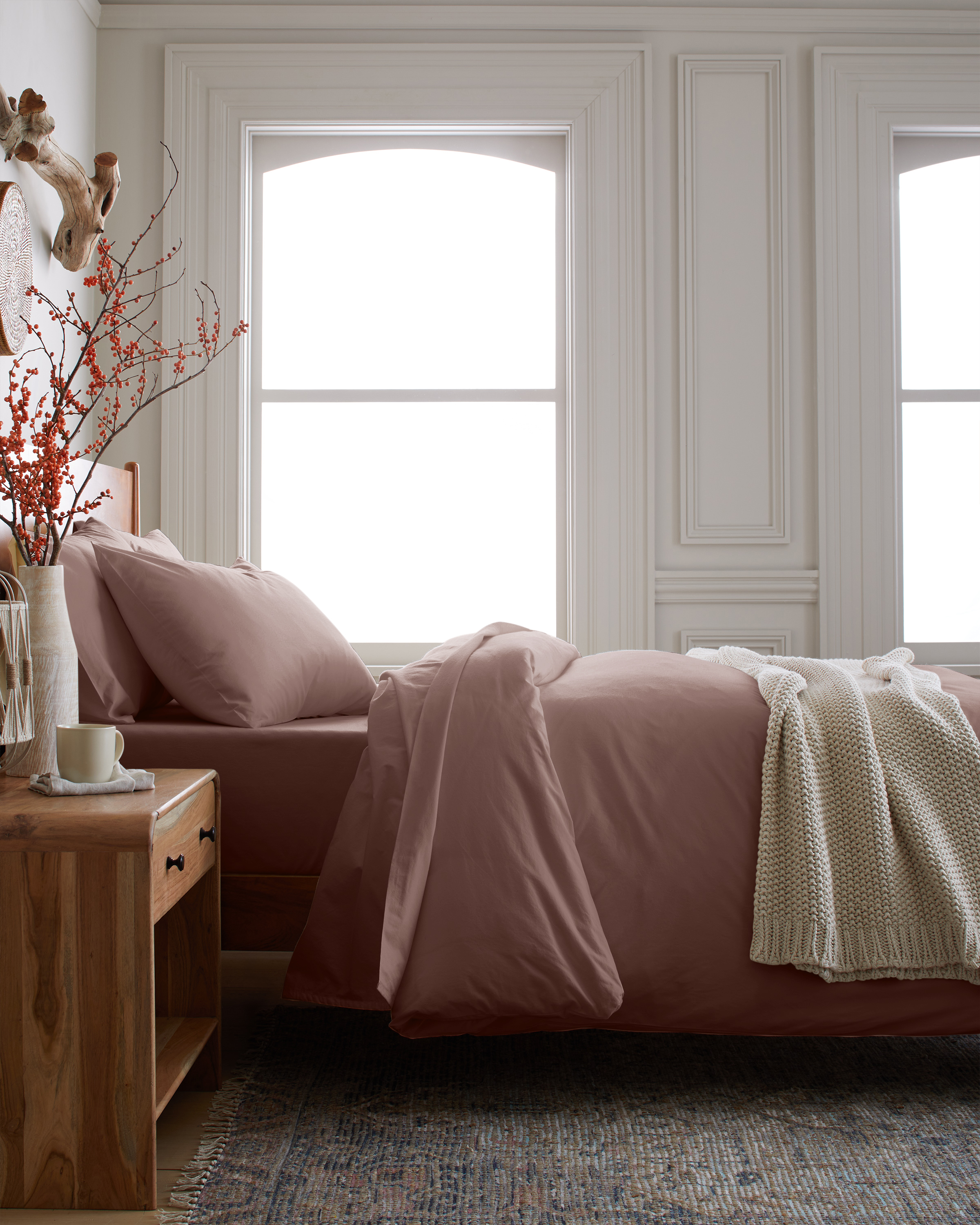 Fig Organic Brushed Cotton Duvet Cover
