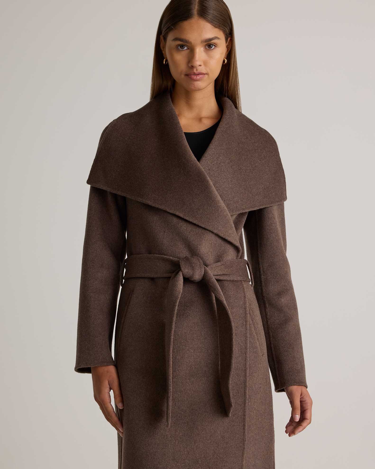 Cuyana Wrap Coat Navy Cuyana Large Belted Trench Coat In Olive Green