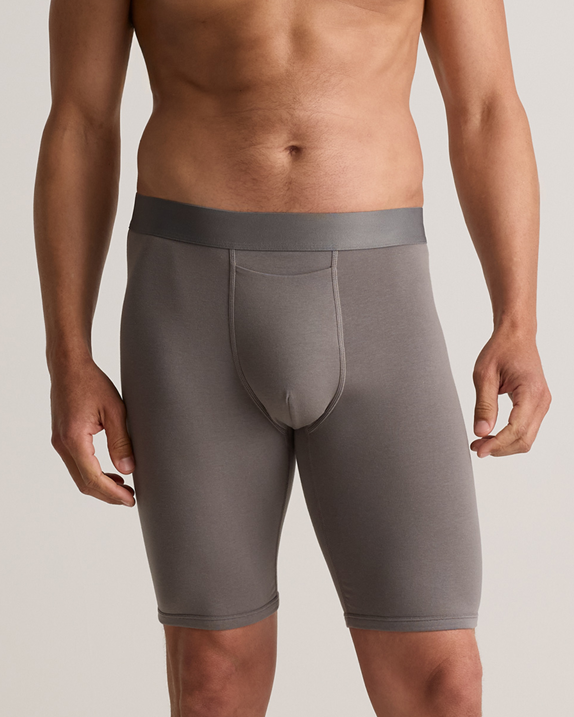 Grey Organic Cotton 8'' Boxer Brief (3-pack)
