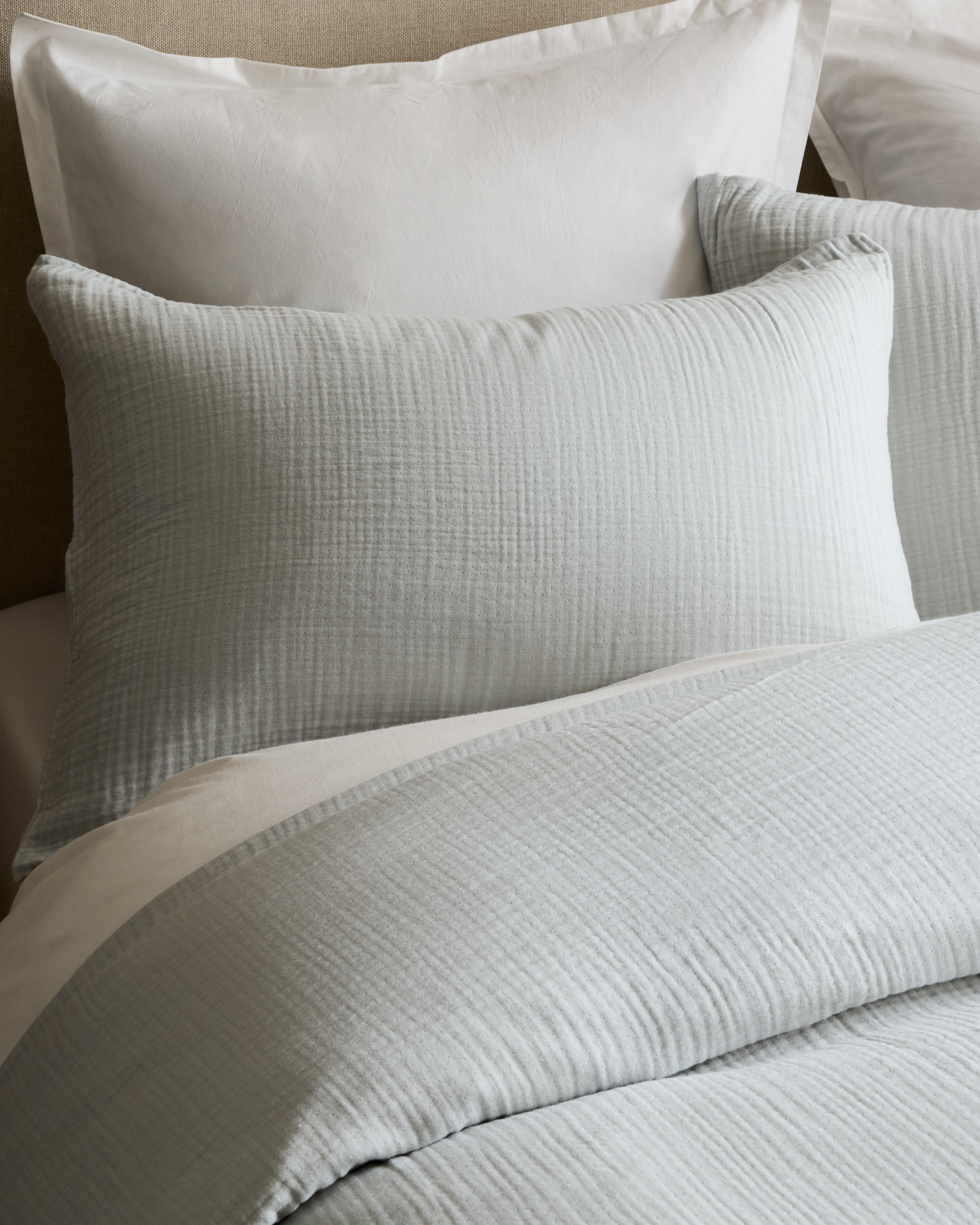 Mist Organic Airy Gauze Sham Set