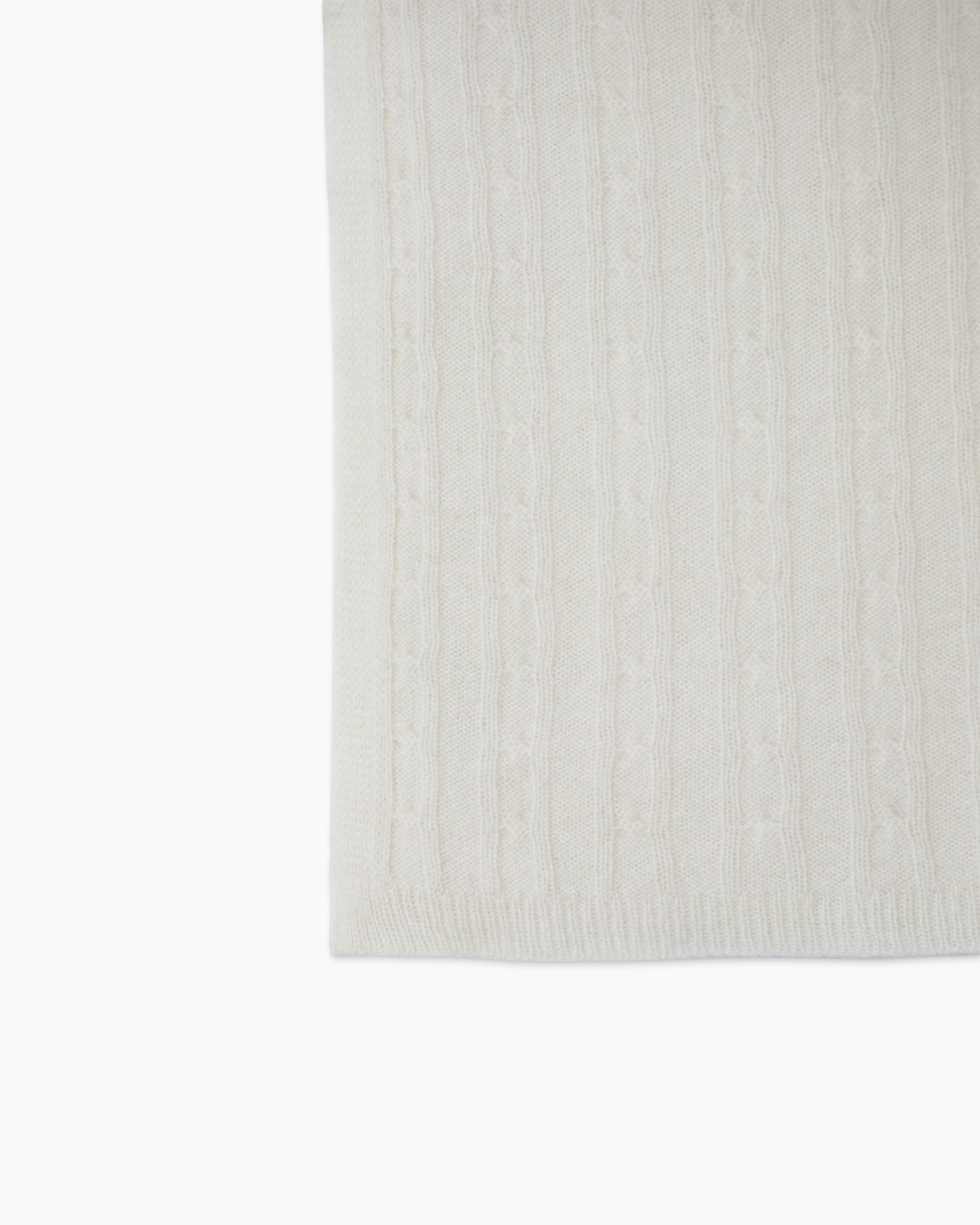 baby towel pattern stripes Ivory 1