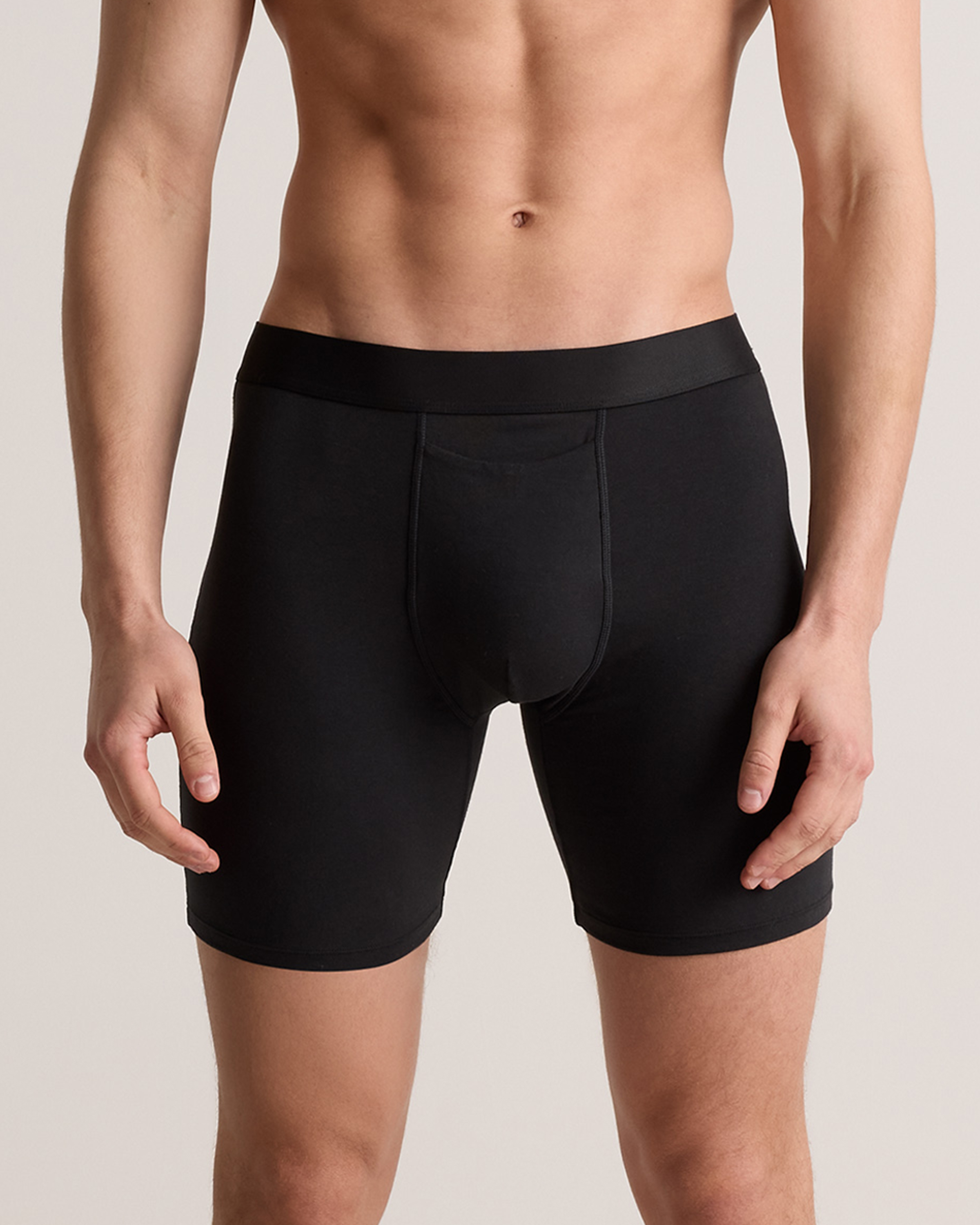 Black Organic Cotton 6'' Boxer Brief (3-pack)