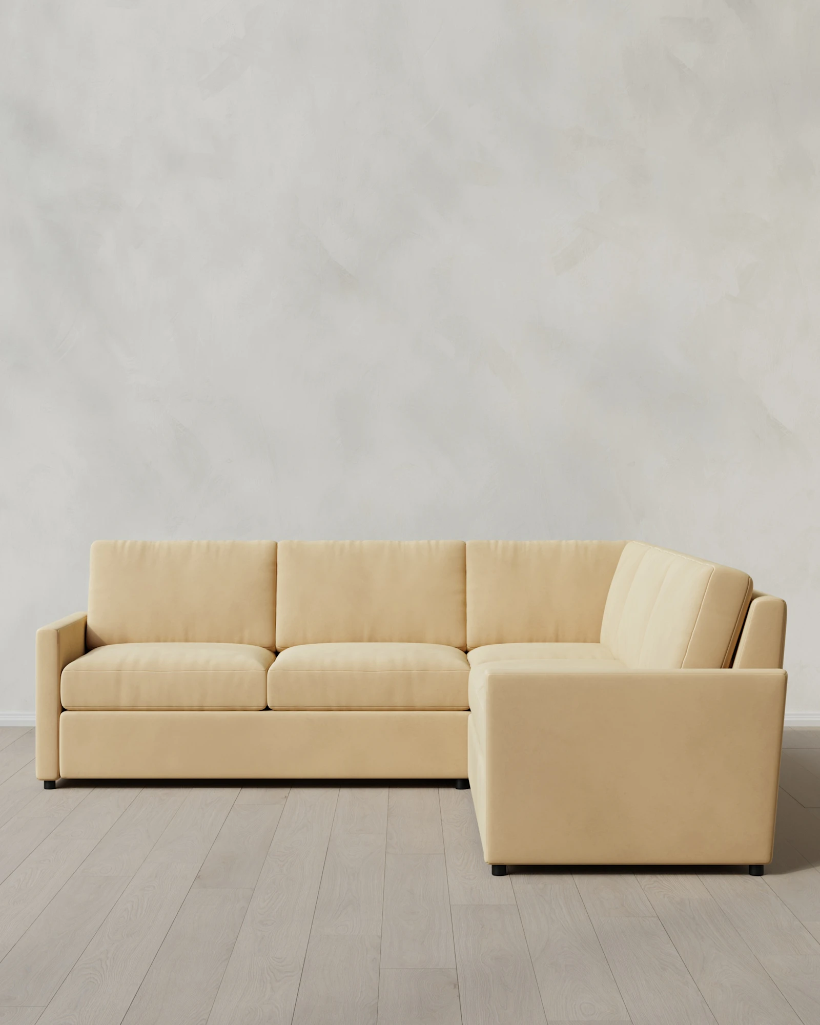 Brennan Performance Velvet L Sectional