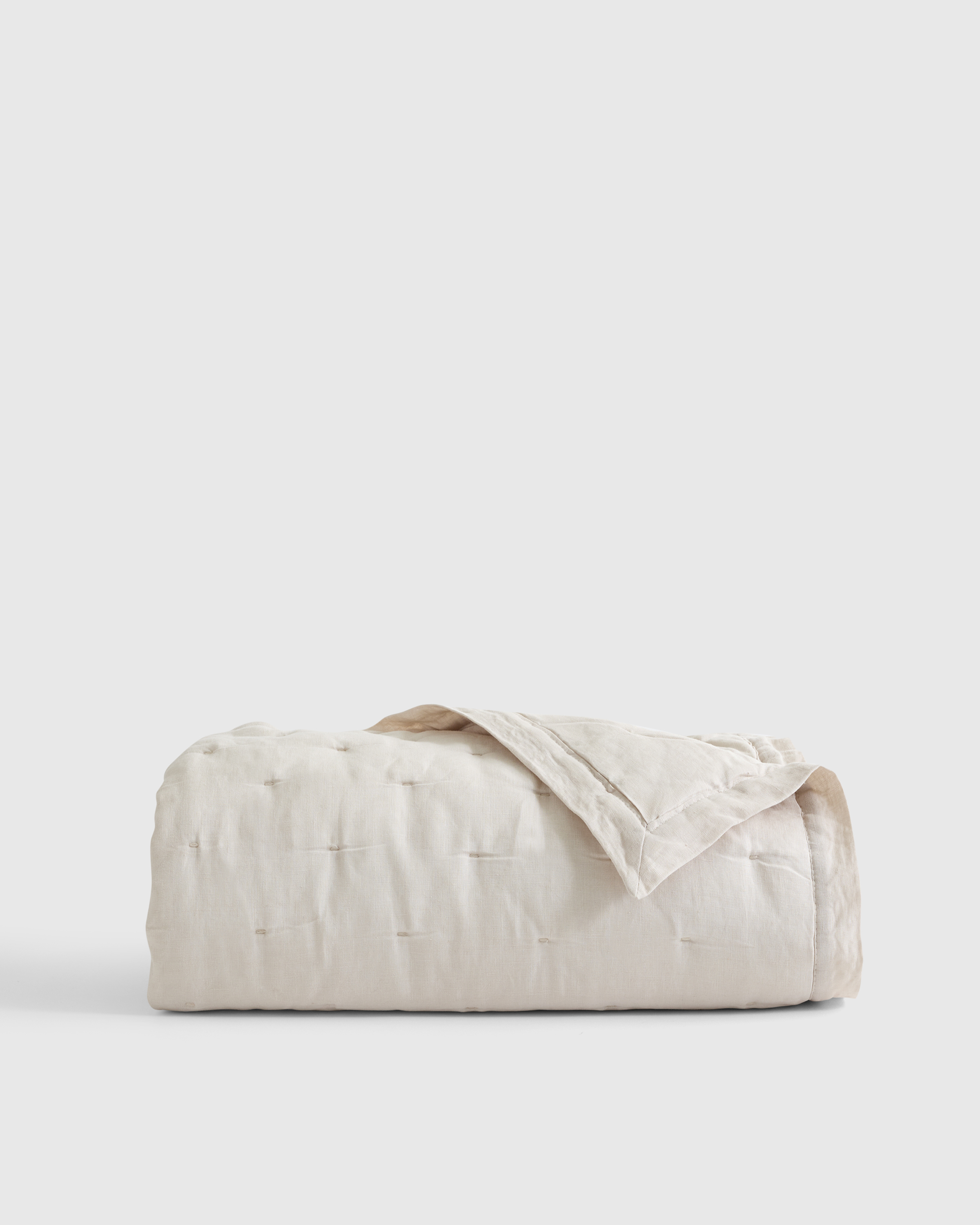 Sand European Linen Toddler Dream Quilt