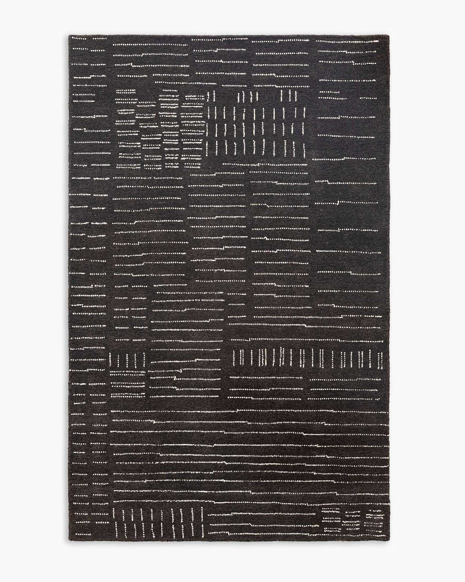 Ember Outdoor Performance Rug Ember Wool Rug in Charcoal Brown