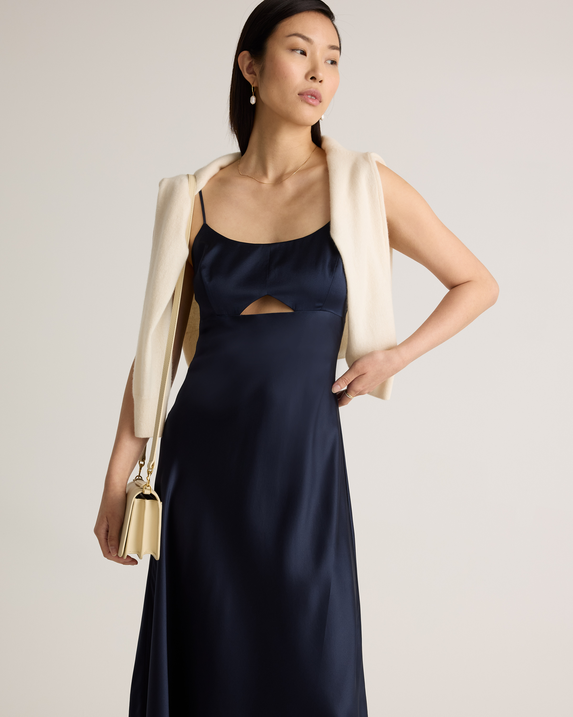 princess polly baby blue dress Shelby High Slit Maxi Dress