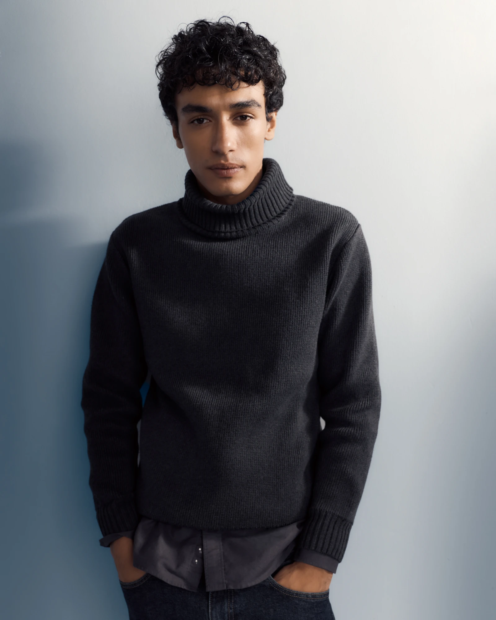 100% Organic Cotton Turtleneck Sweater