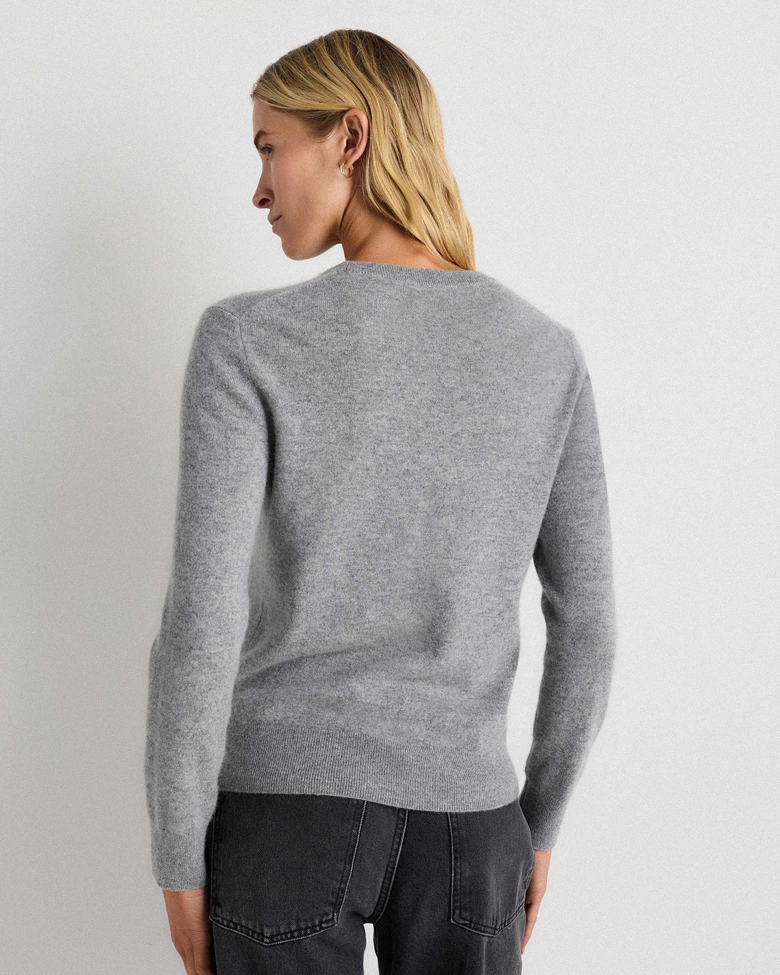 Mongolian Cashmere Crewneck Sweater1