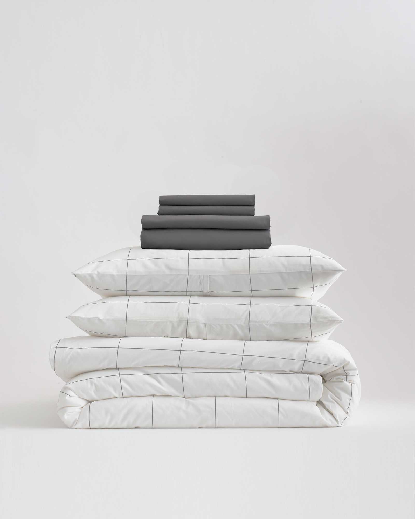 Classic Organic Percale Deluxe Bedding Bundle