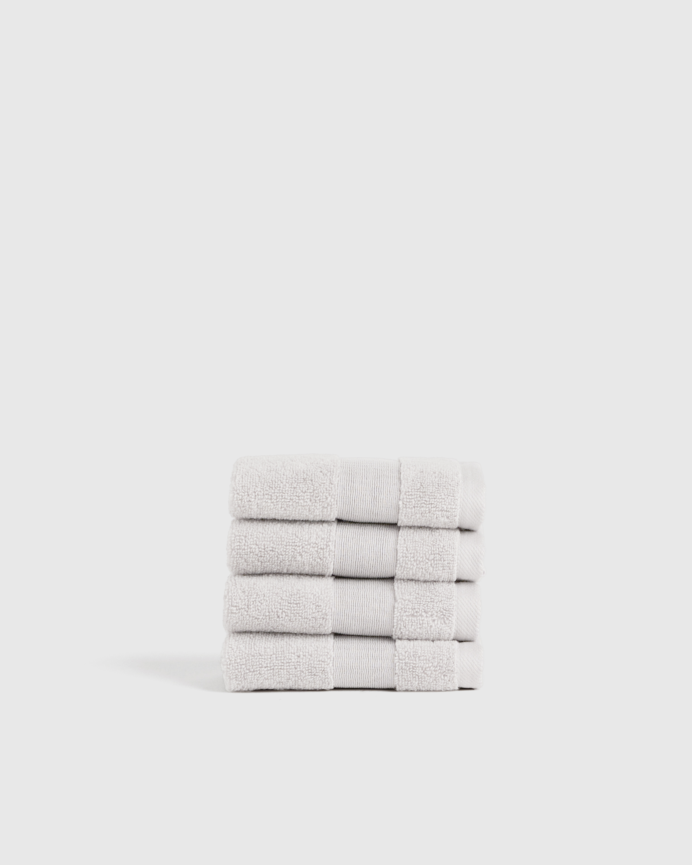 One Quince Washcloth Set of 4, Silver