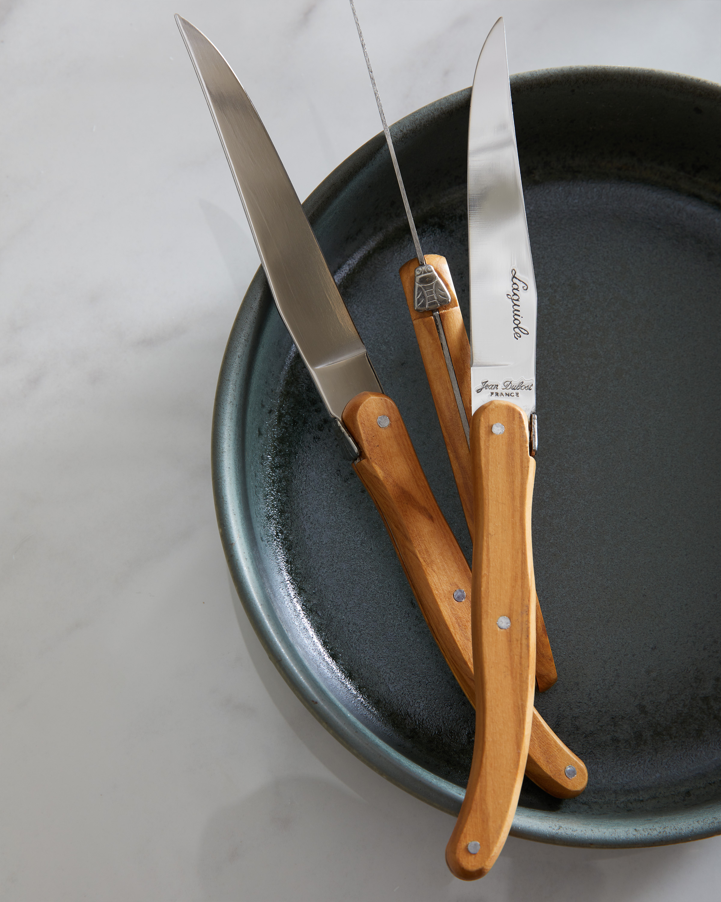 Kitchen LaguioleSteakKnives Olivewood 522