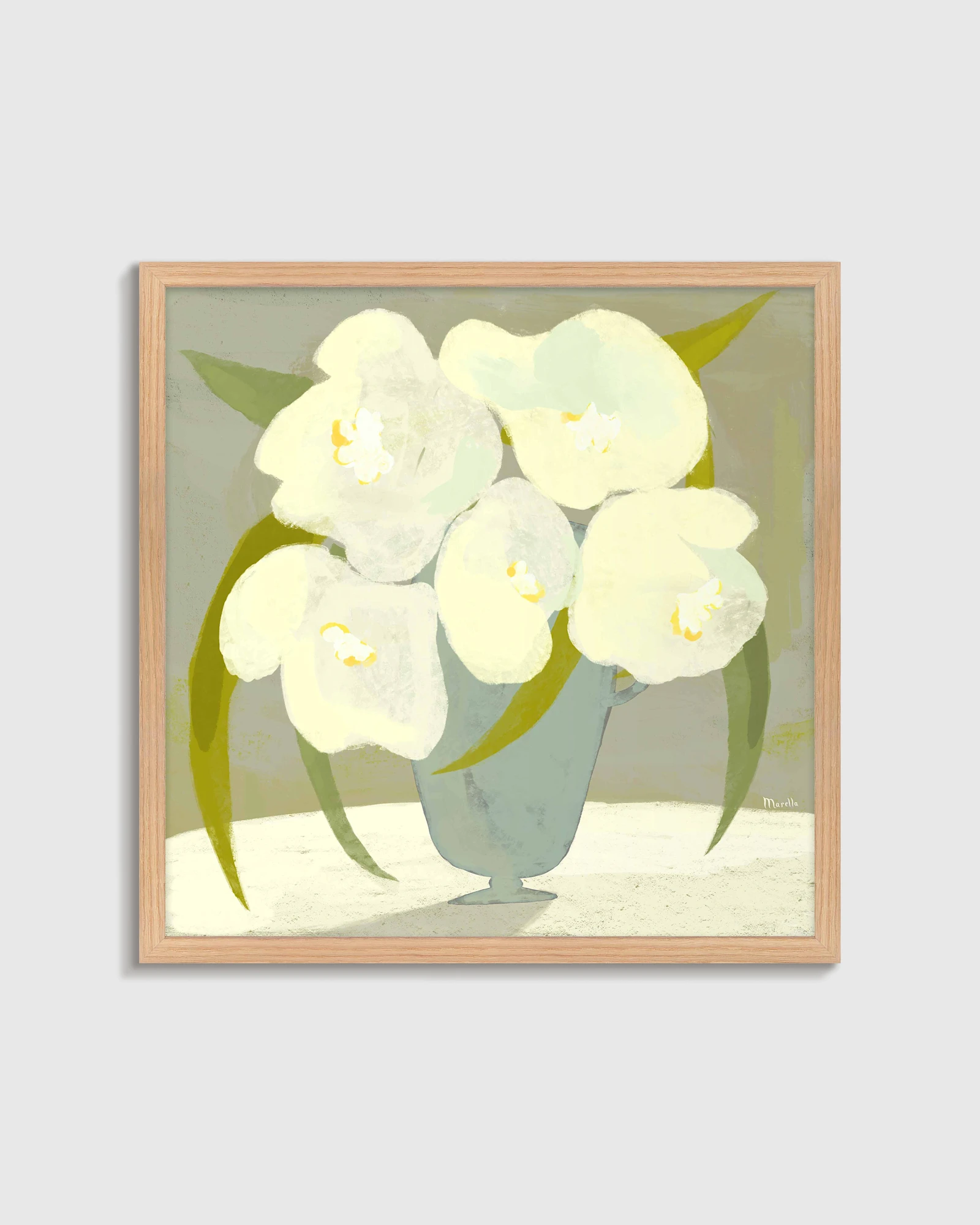 Vase with White Flowers by Marco Marella