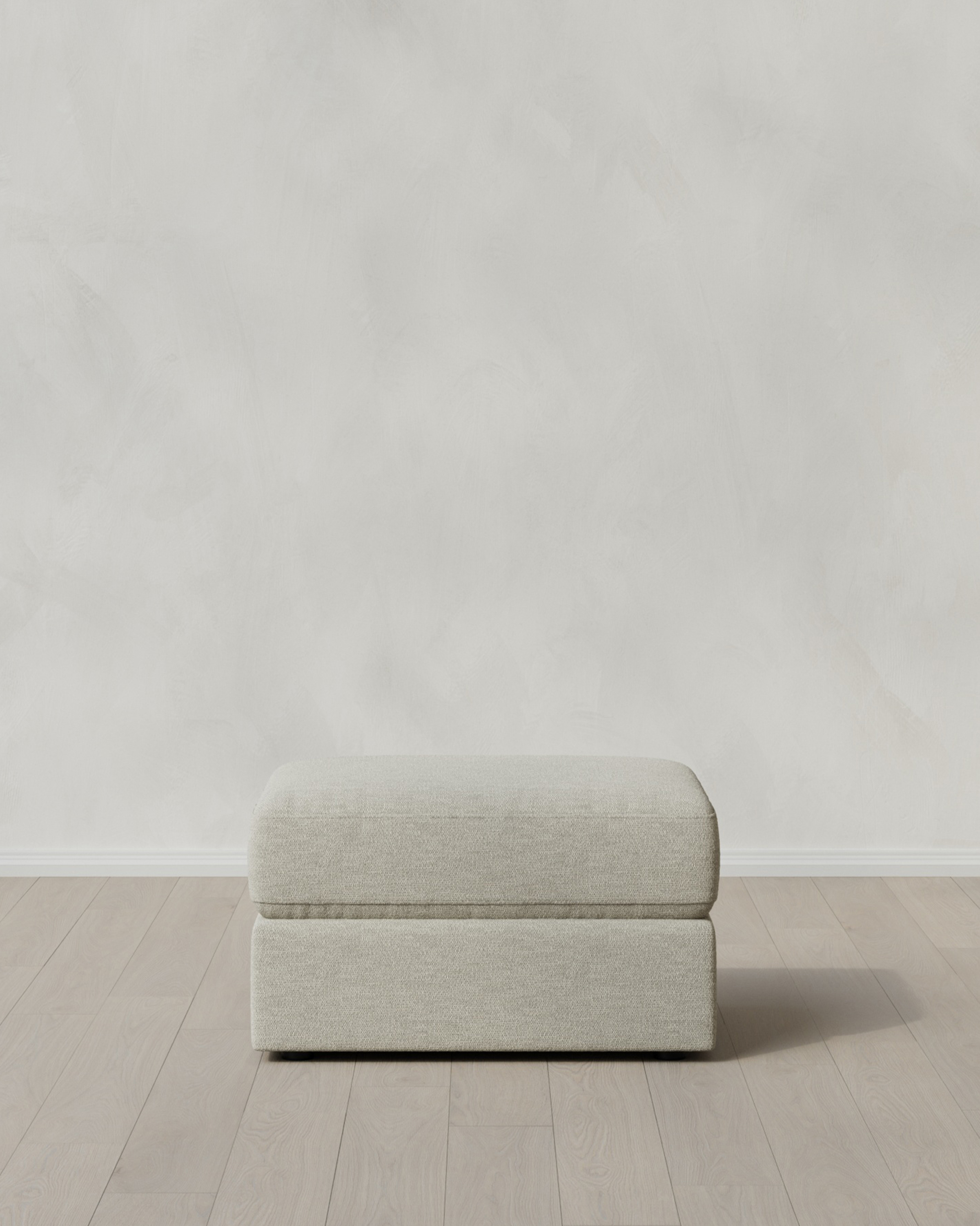 Flax Ashford Deep Seat Ottoman in Performance Basketweave
