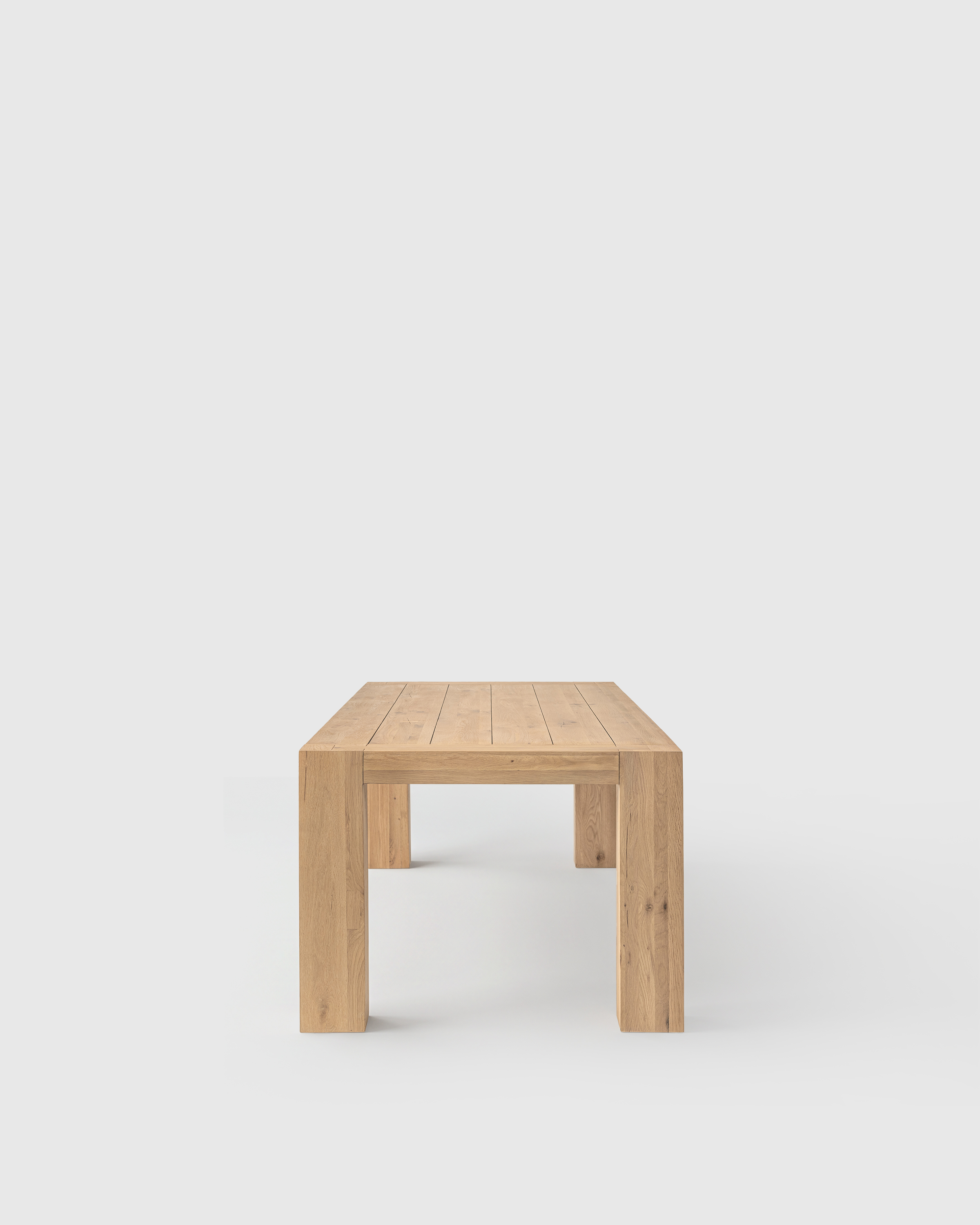 Reclaimed Wood Parsons Dining Table - thumbnail 4