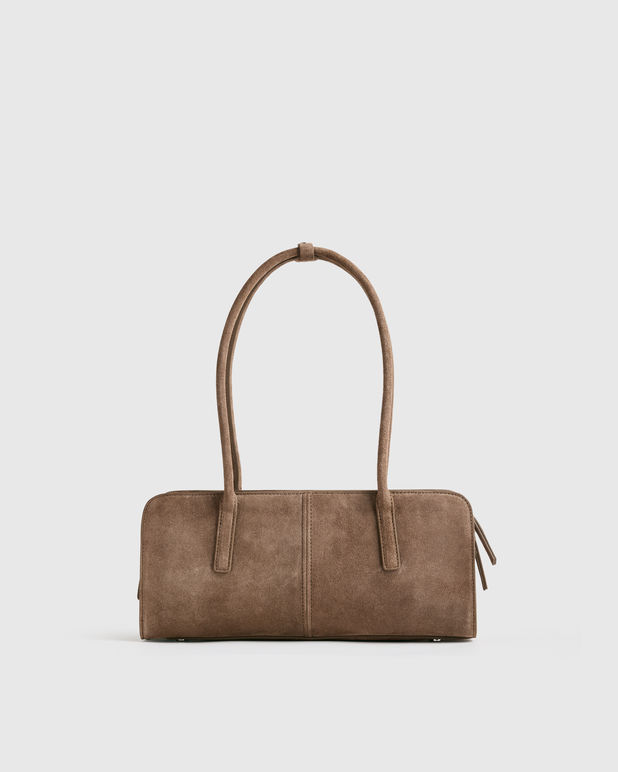 Pebble Italian Suede East-West Shoulder Bag