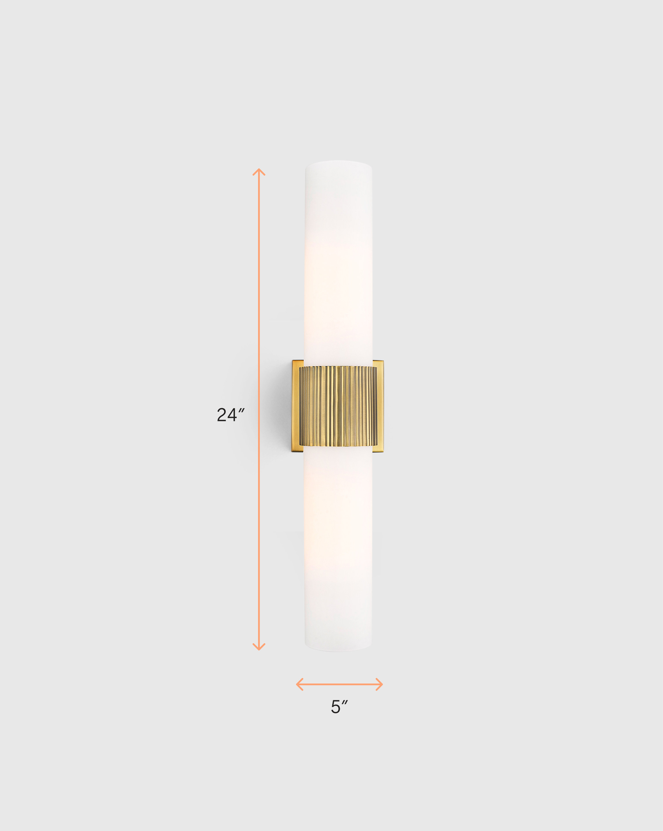 Classic Glass Vanity Sconce - Gold