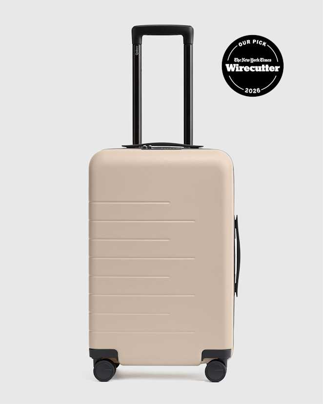 Tan Small Carry-On Suitcase
