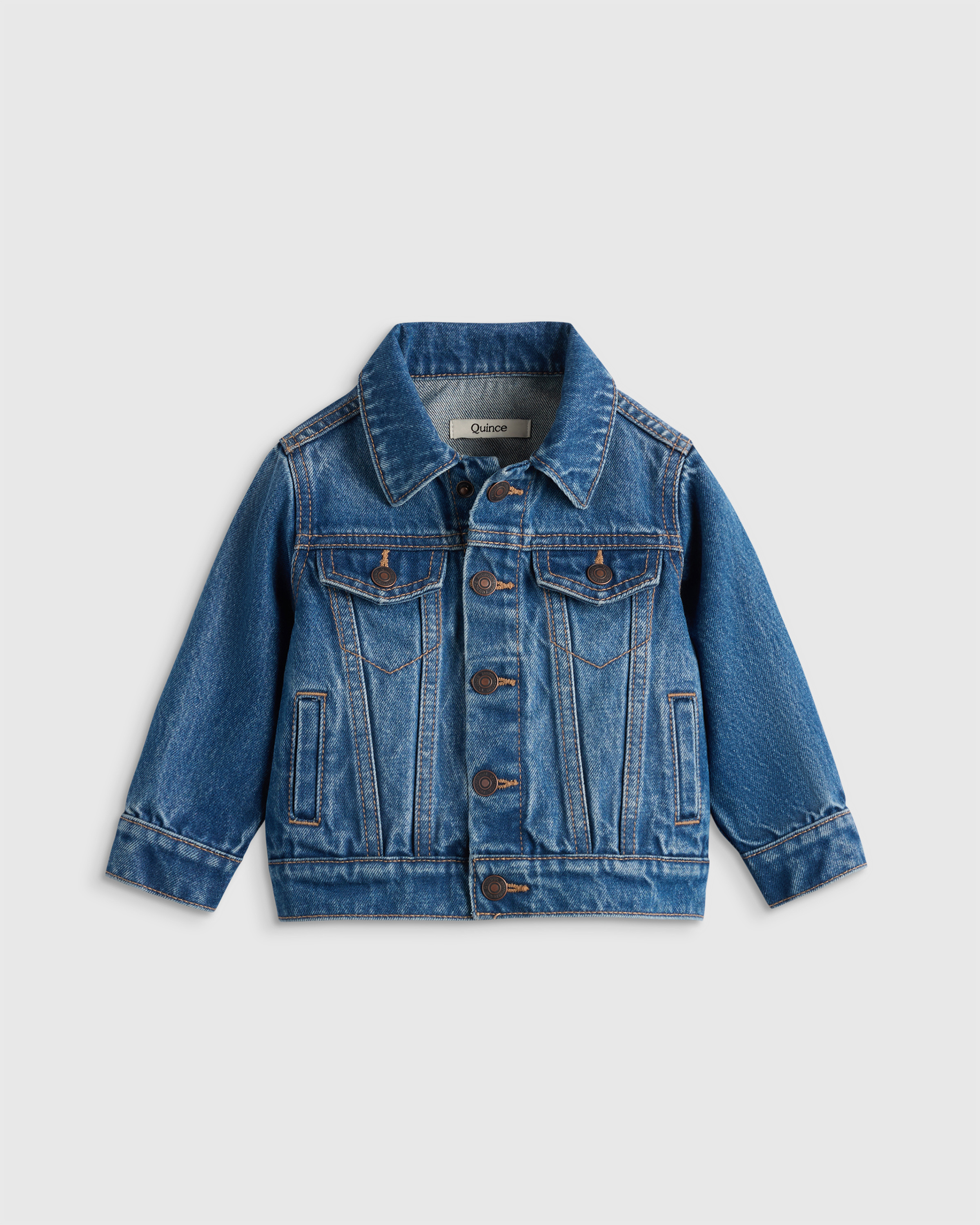 Medium Wash 100% Organic Cotton Denim Jacket