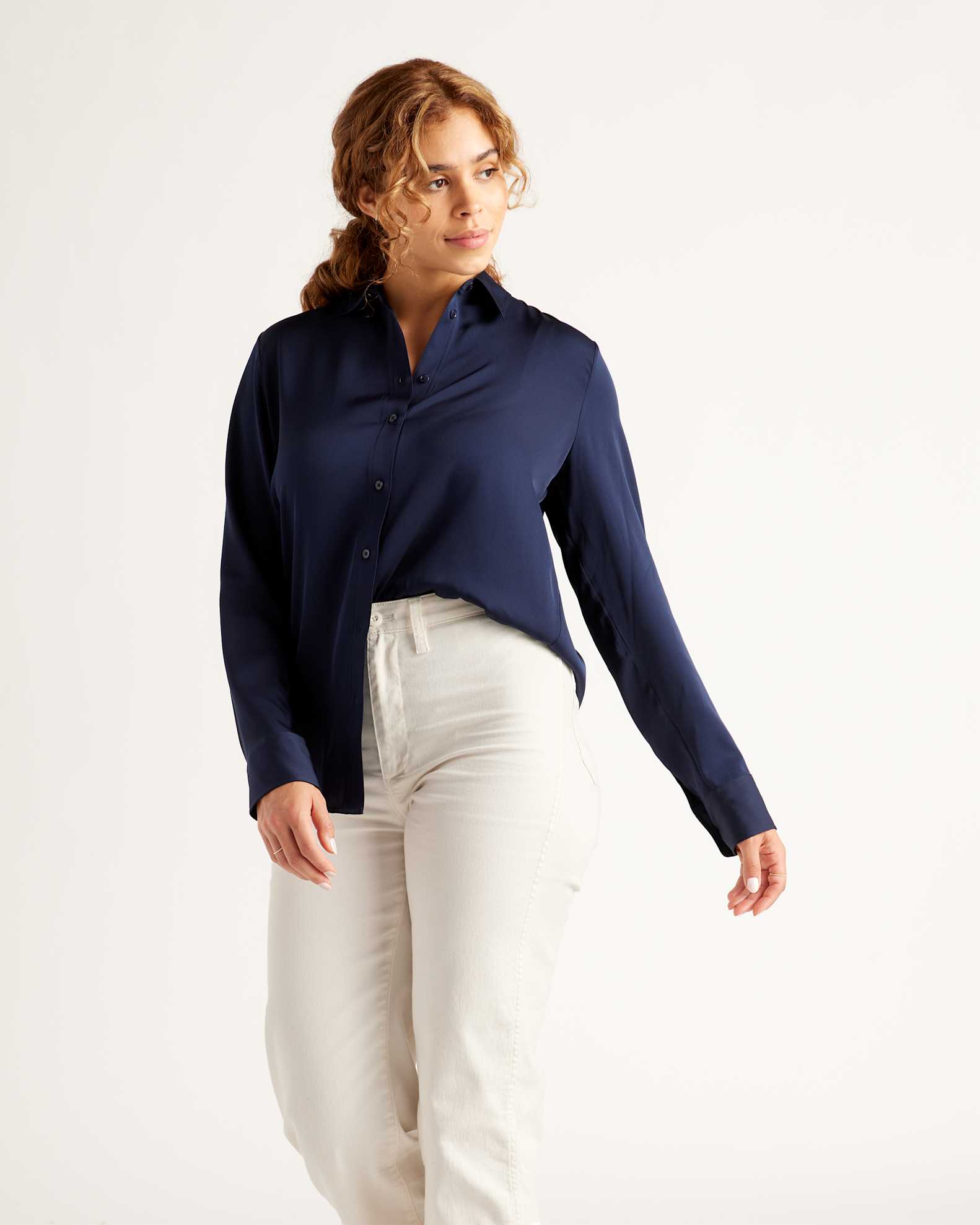 Washable Stretch Silk Blouse | Quince