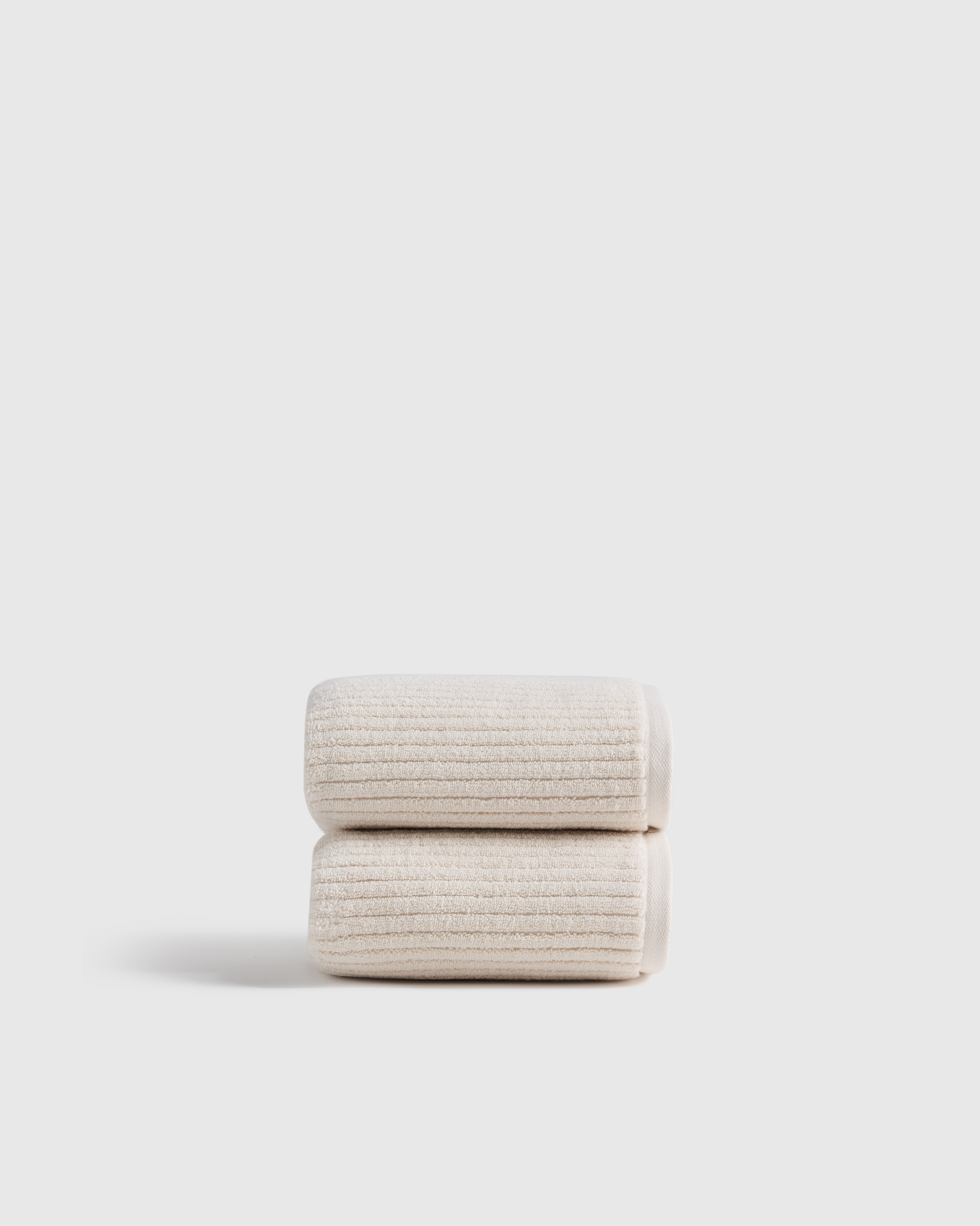 Ribbed Organic Turkish Cotton Hand Towel (Set of 2)