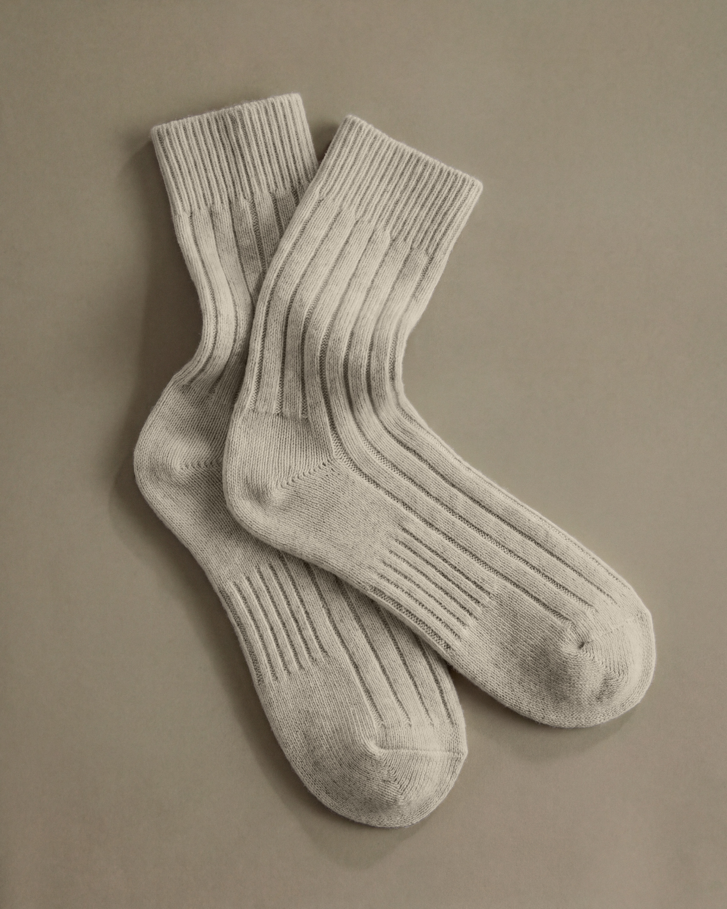 Merino Cashmere Blend Ribbed Crew Sock (3-Pack)