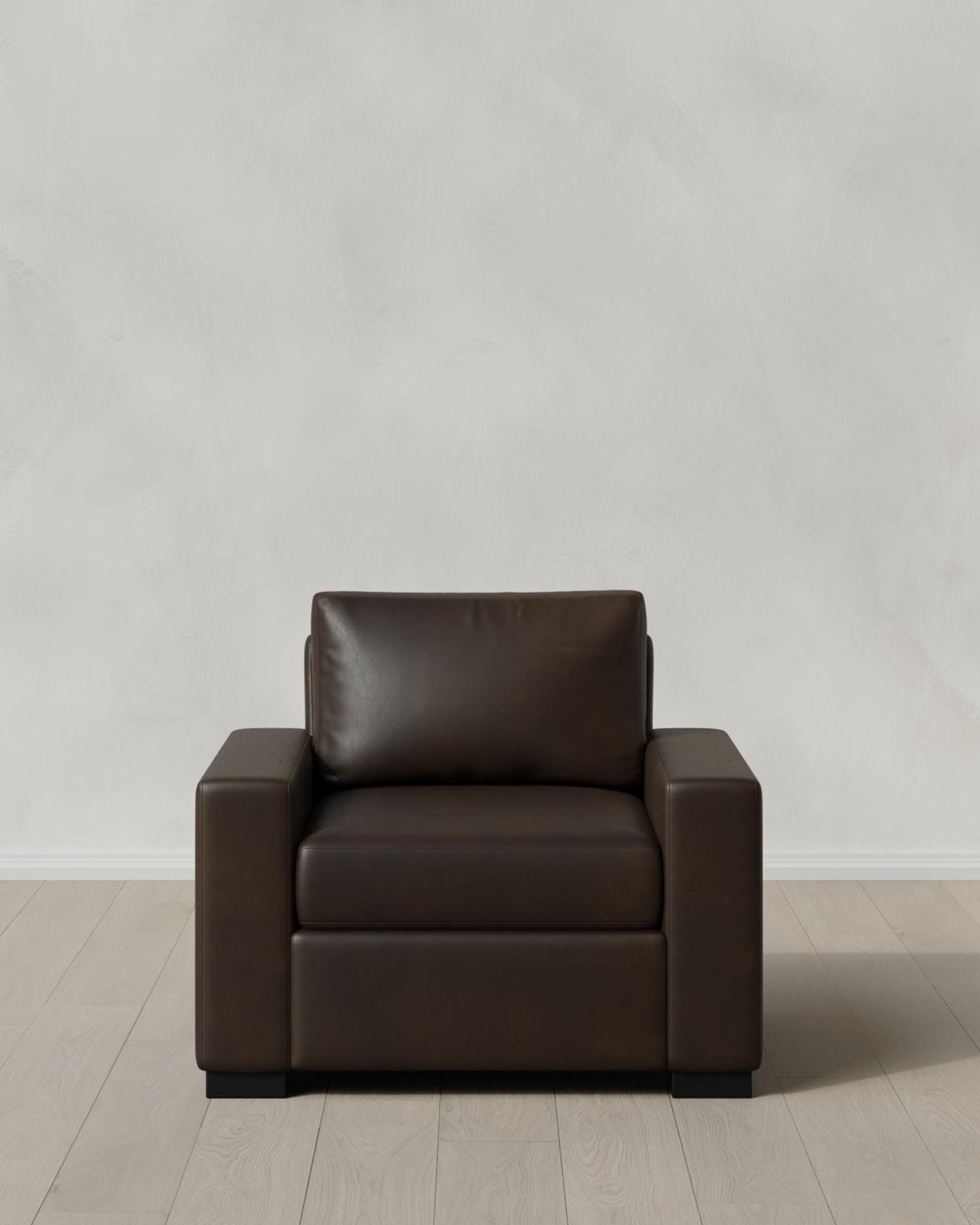 Smoke Stillman Accent Chair in Leather