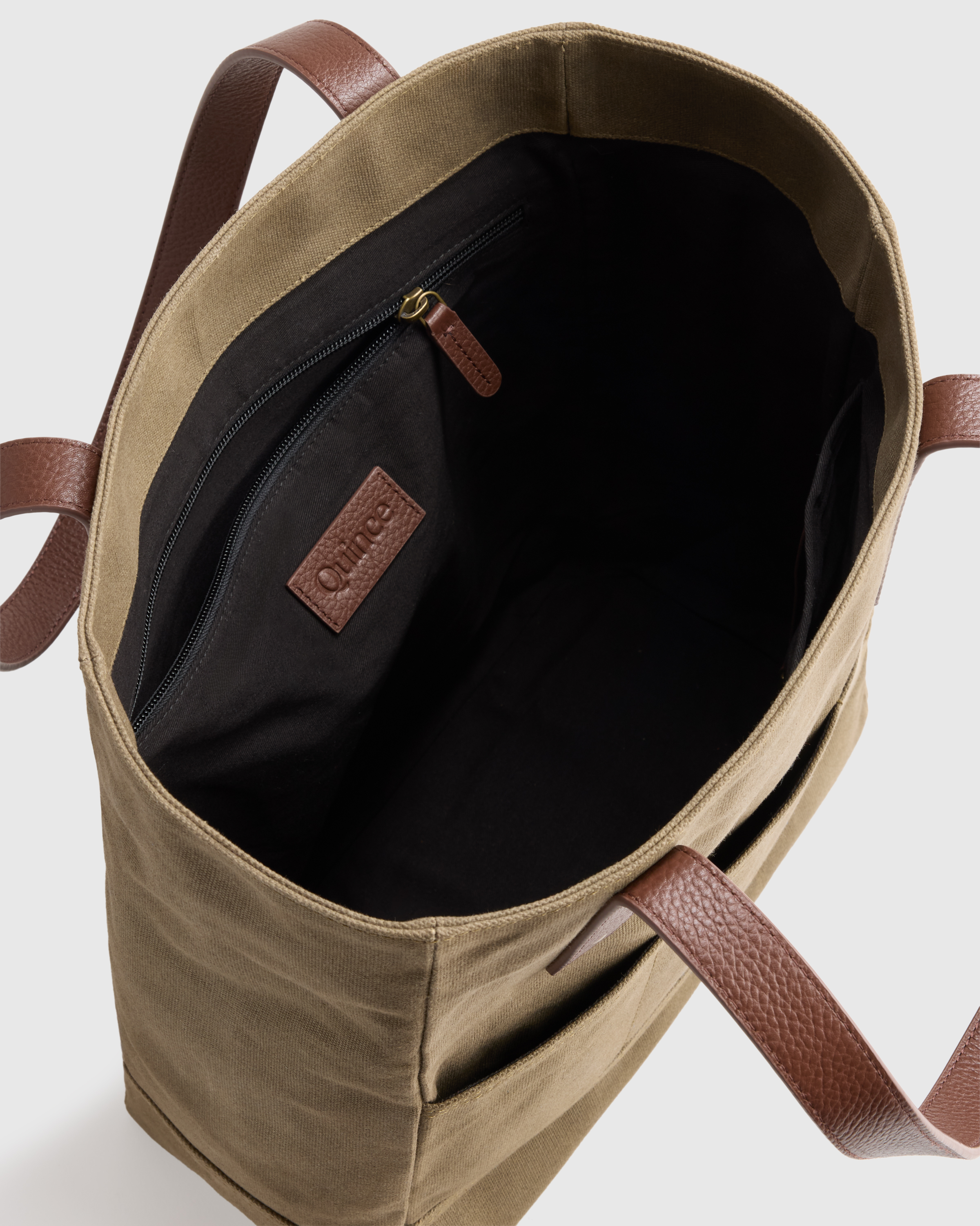 Waxed Canvas Utility Tote in Moss